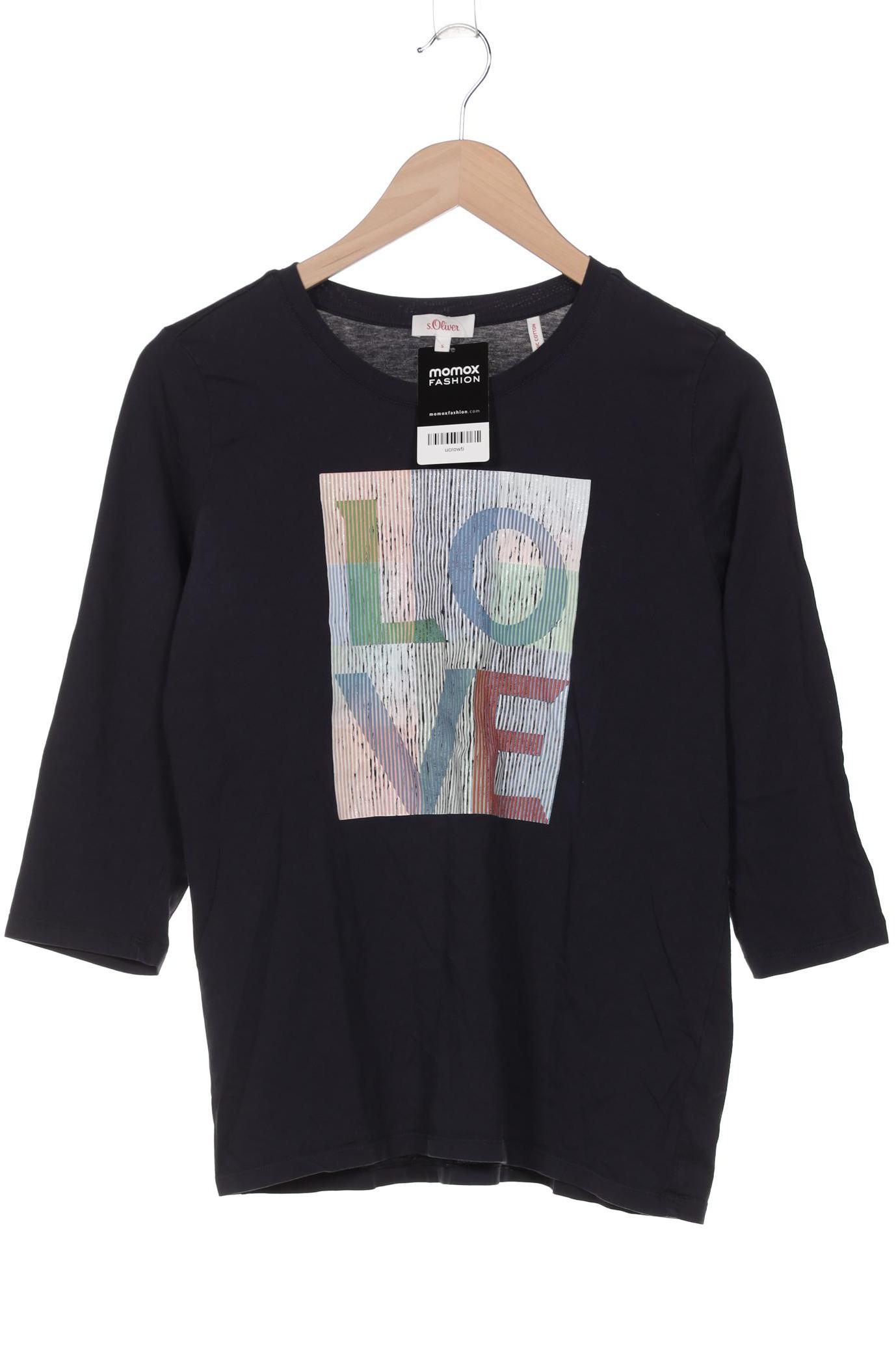 

s.Oliver Damen Langarmshirt, marineblau, Gr. 36