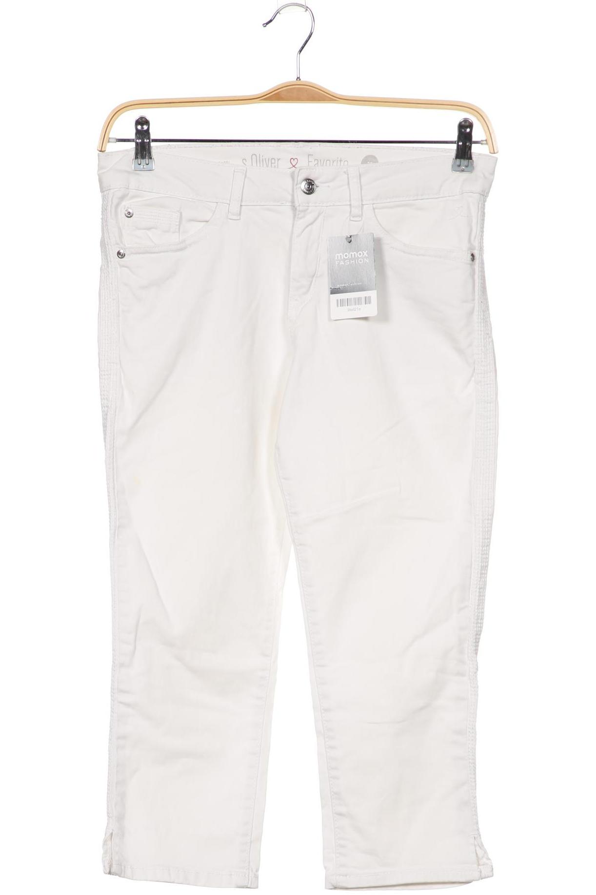 

s.Oliver Damen Jeans, weiß