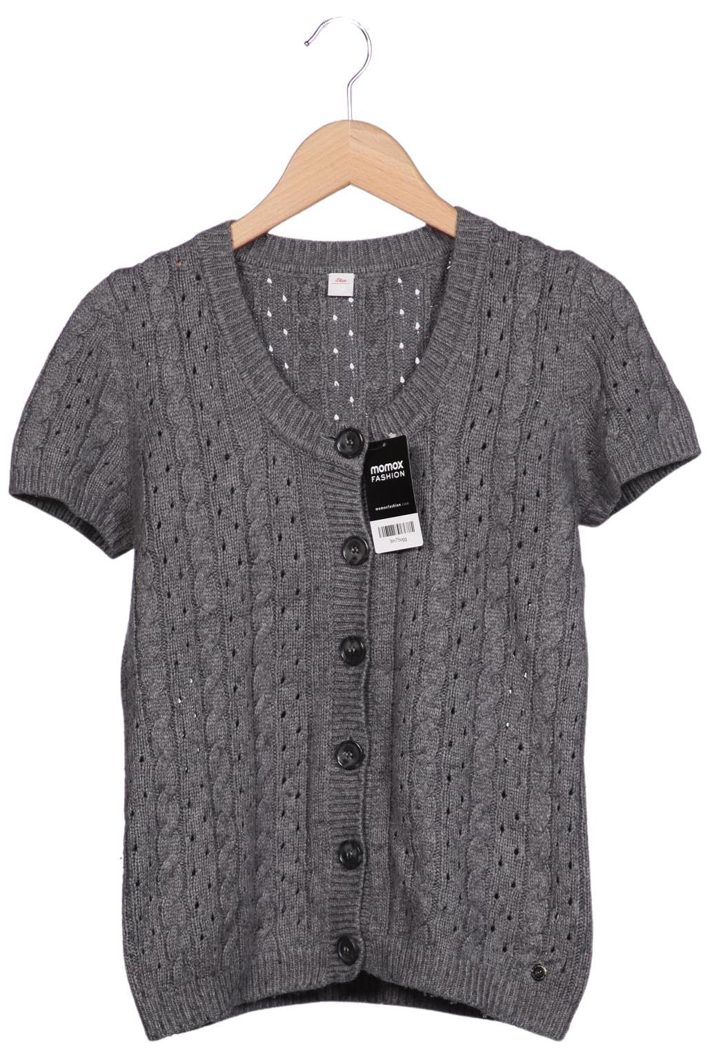 

s.Oliver Damen Strickjacke, grau, Gr. 40