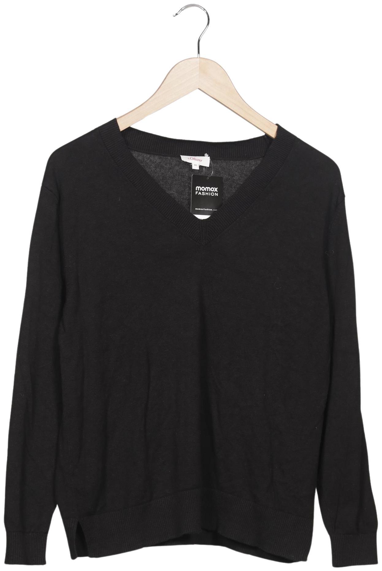 

s.Oliver Damen Pullover, schwarz, Gr. 40