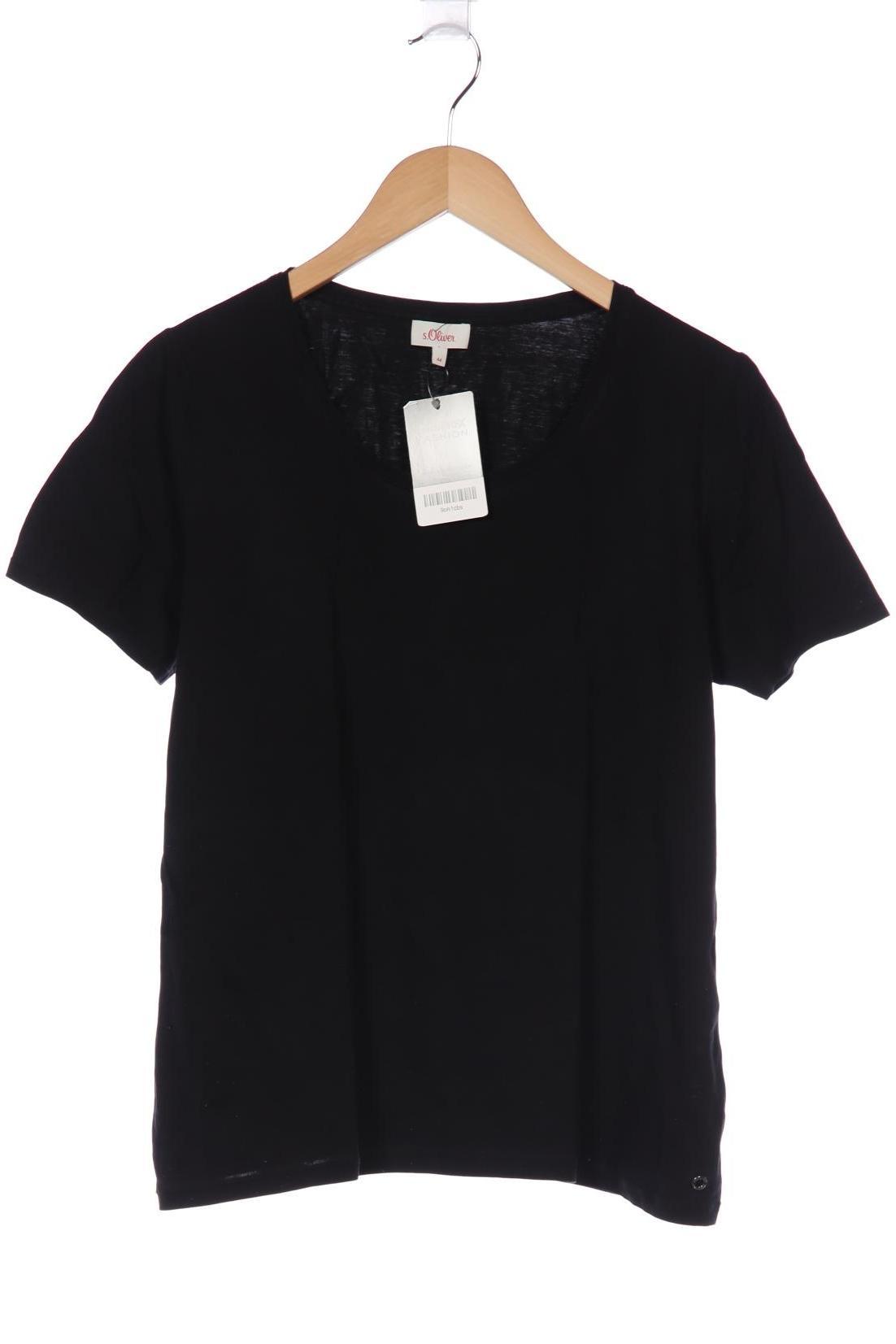 

s.Oliver Damen T-Shirt, schwarz, Gr. 44