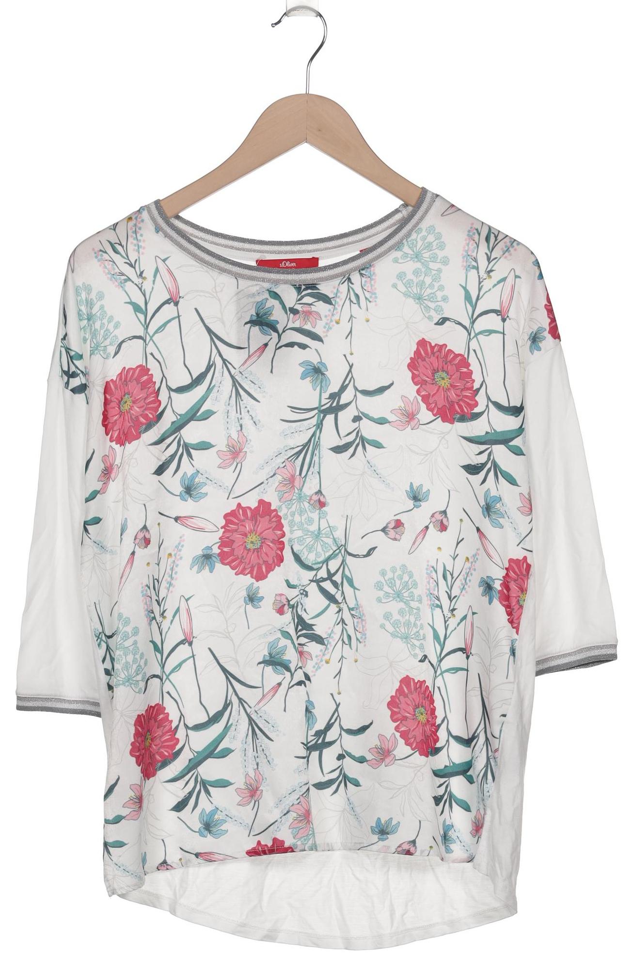 

s.Oliver Damen Langarmshirt, weiß, Gr. 40