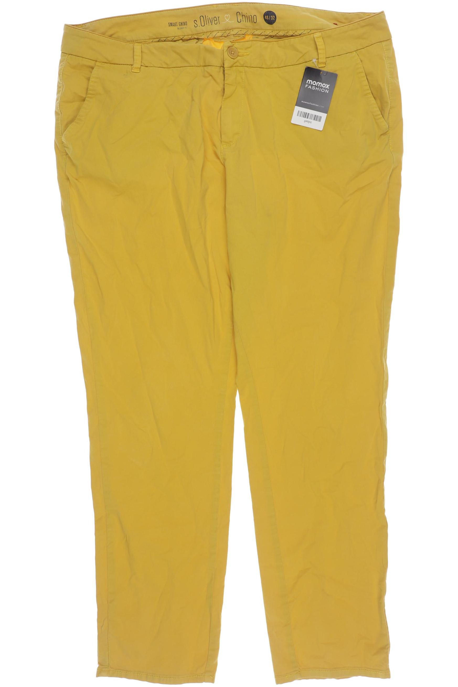 

s.Oliver Damen Stoffhose, gelb, Gr. 46