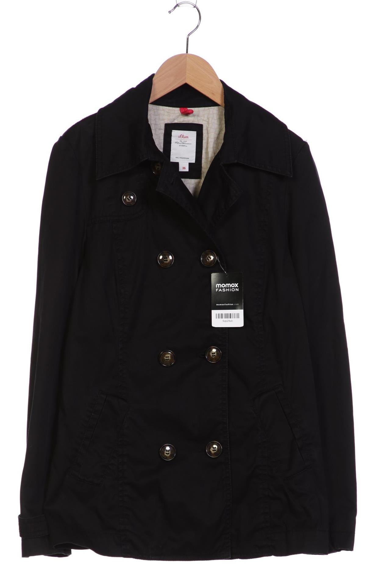 

s.Oliver Damen Mantel, schwarz