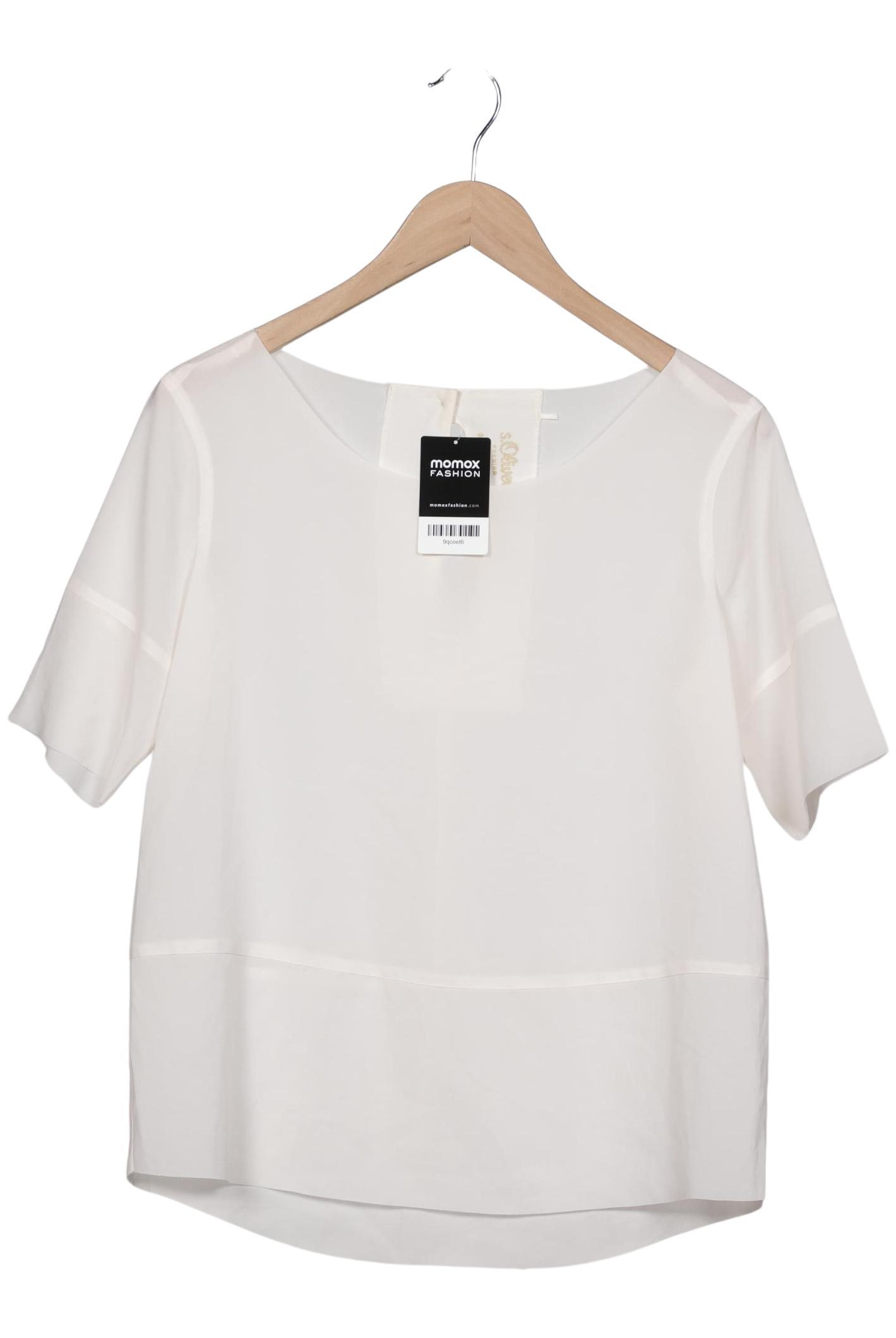 

s.Oliver Damen Bluse, cremeweiß, Gr. 42