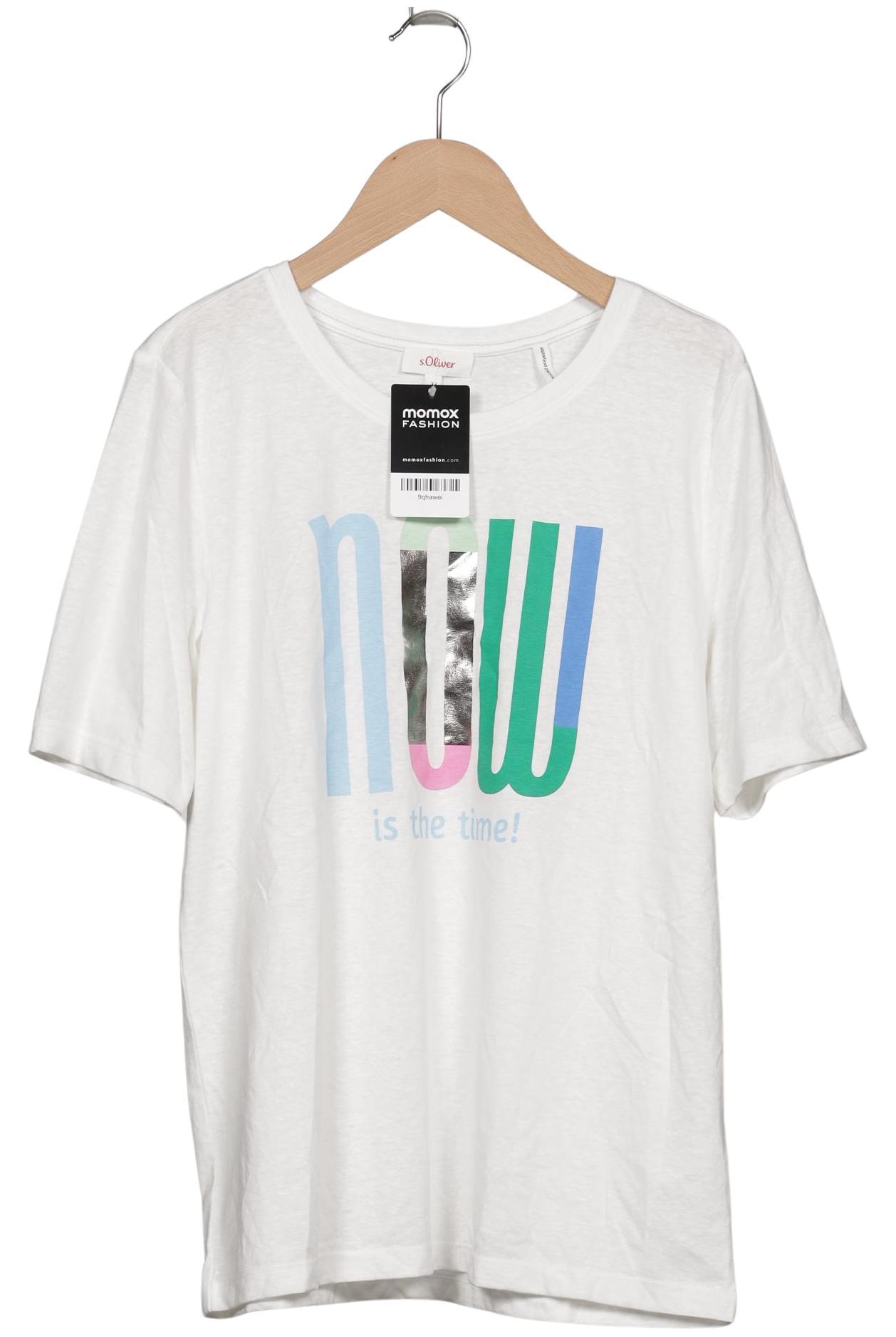 

s.Oliver Damen T-Shirt, weiß, Gr. 38