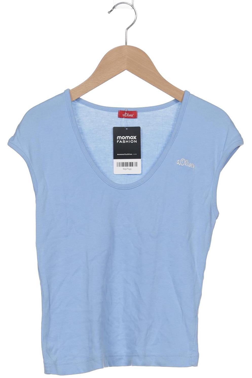 

s.Oliver Damen T-Shirt, blau, Gr. uni