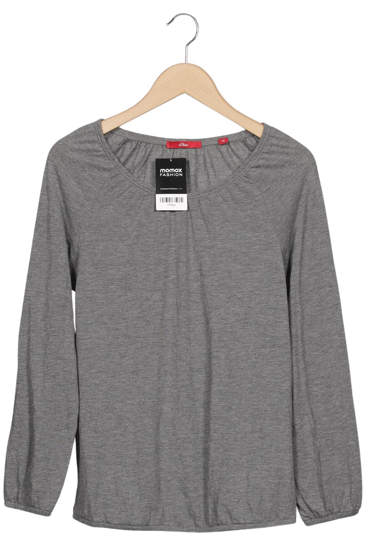 

s.Oliver Damen Langarmshirt, grau, Gr. 36