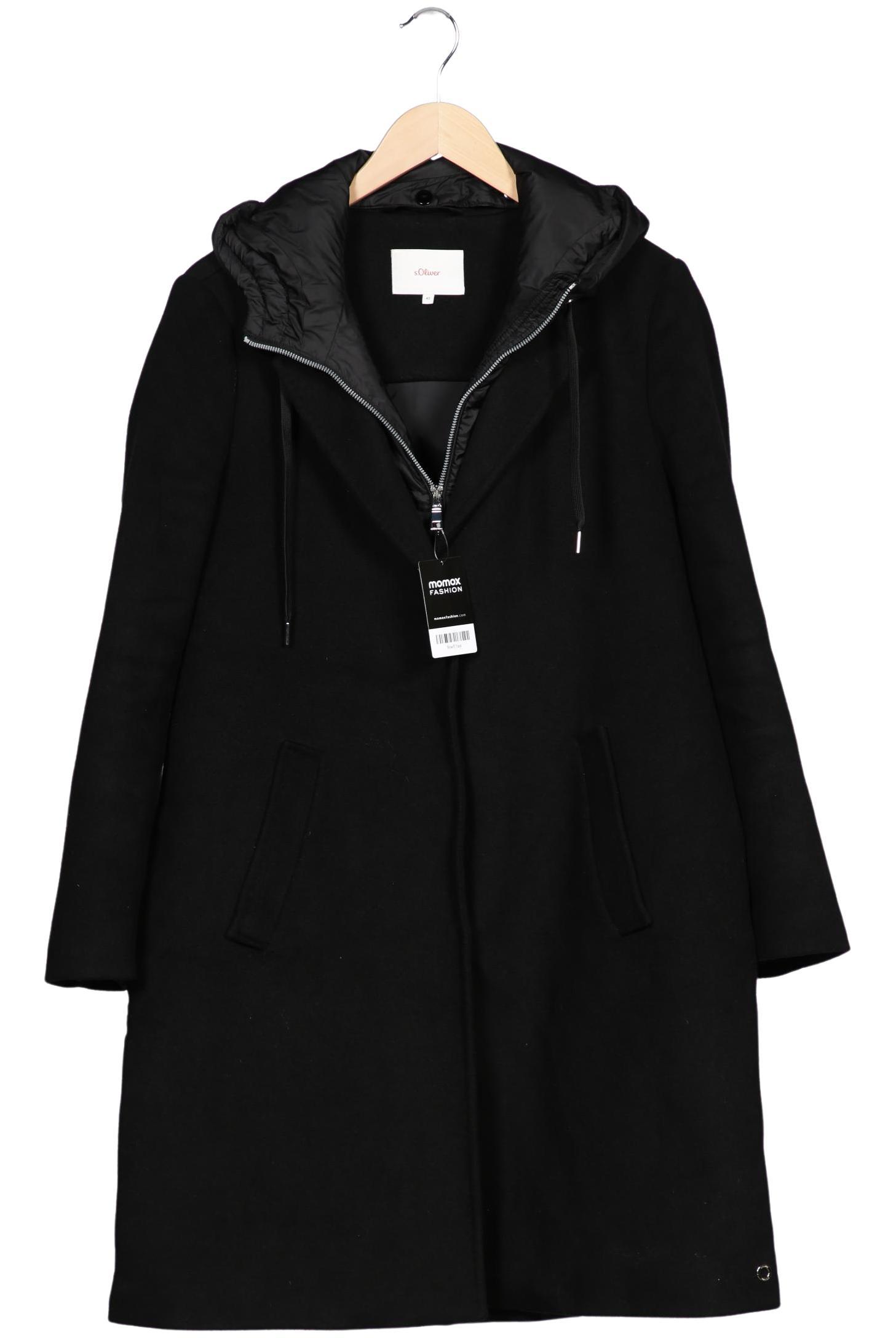 

s.Oliver Damen Mantel, schwarz, Gr. 42