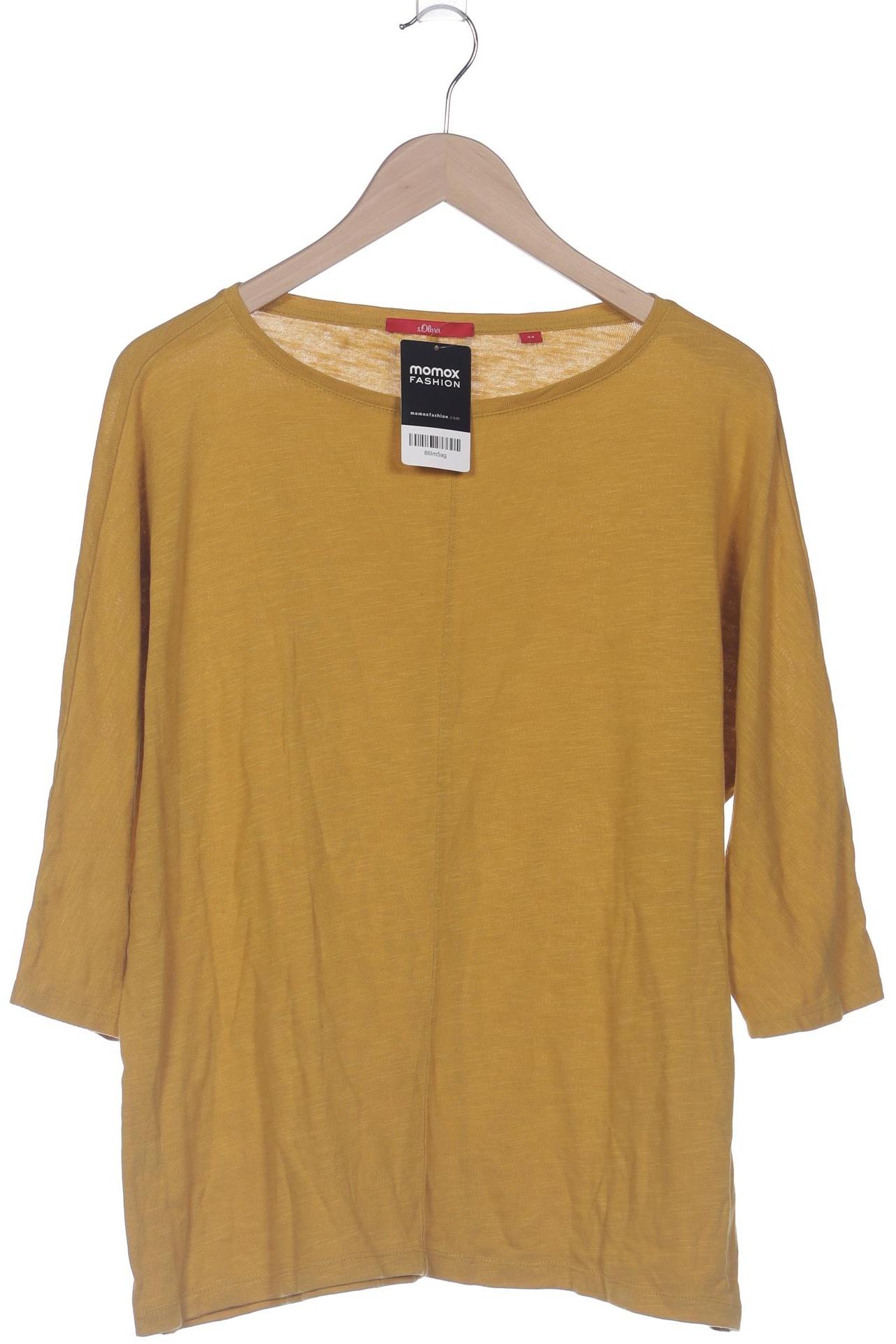 

s.Oliver Damen Langarmshirt, gelb, Gr. 44