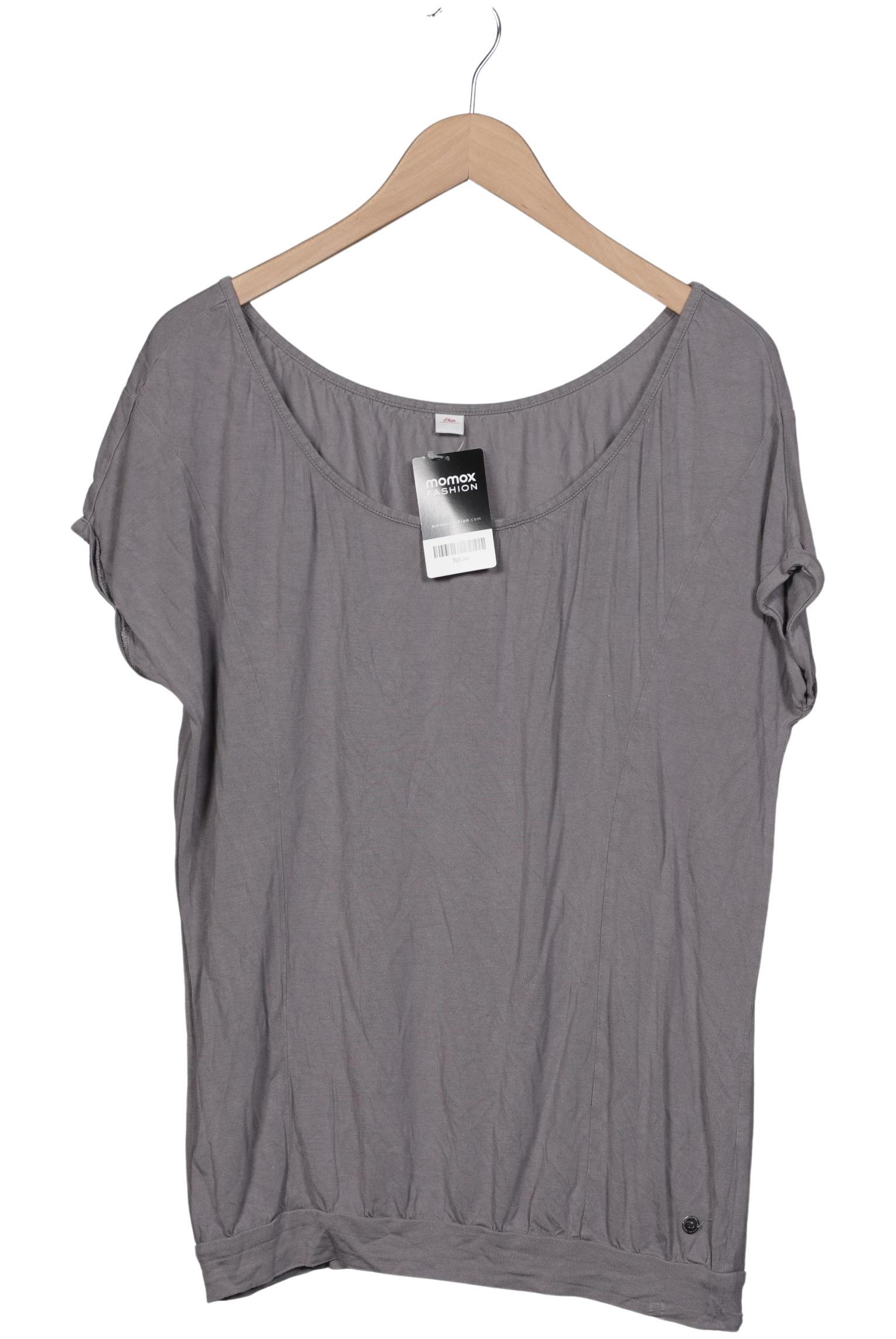 

s.Oliver Damen T-Shirt, grau, Gr. 40