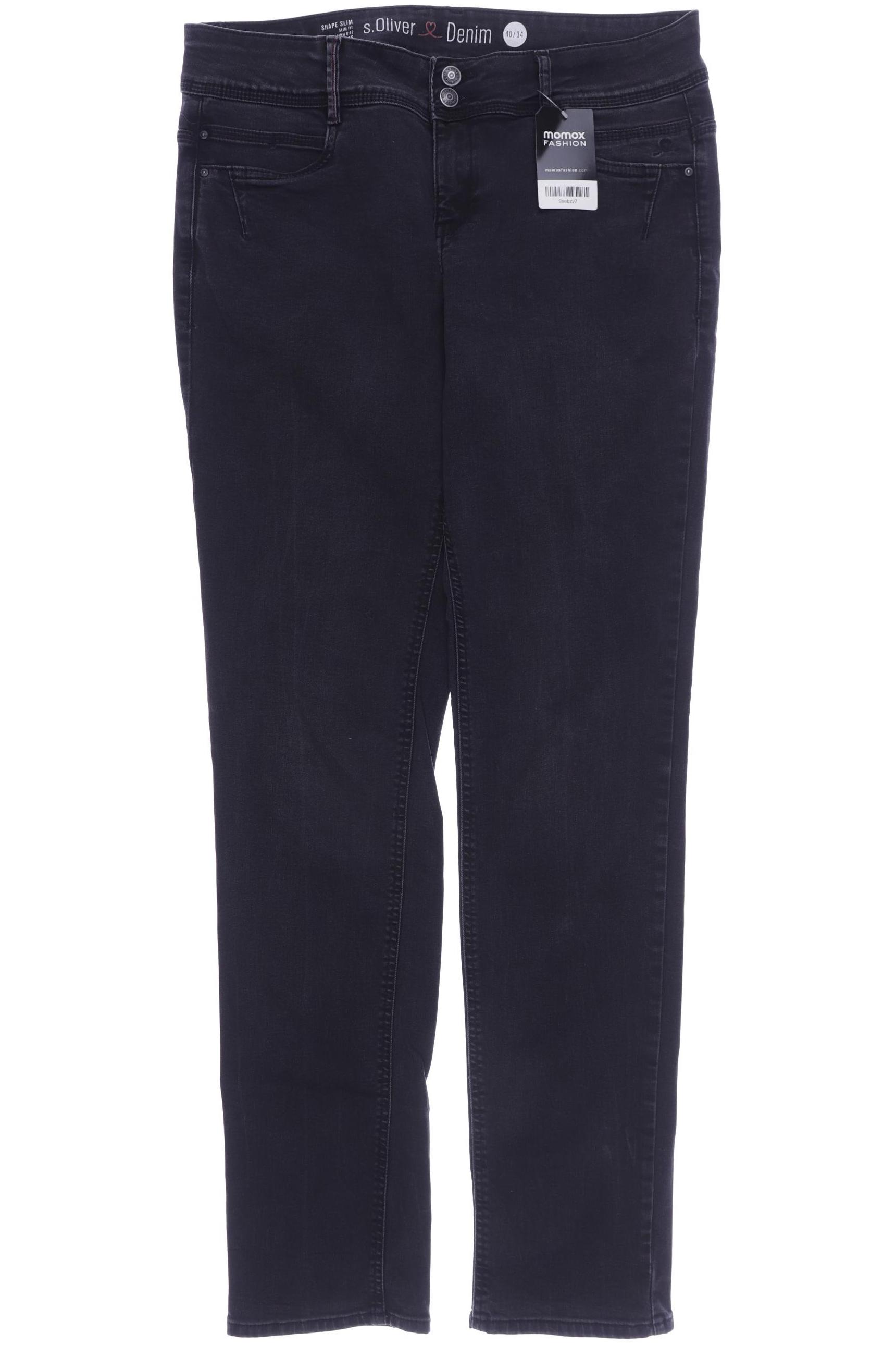 

s.Oliver Damen Jeans, schwarz