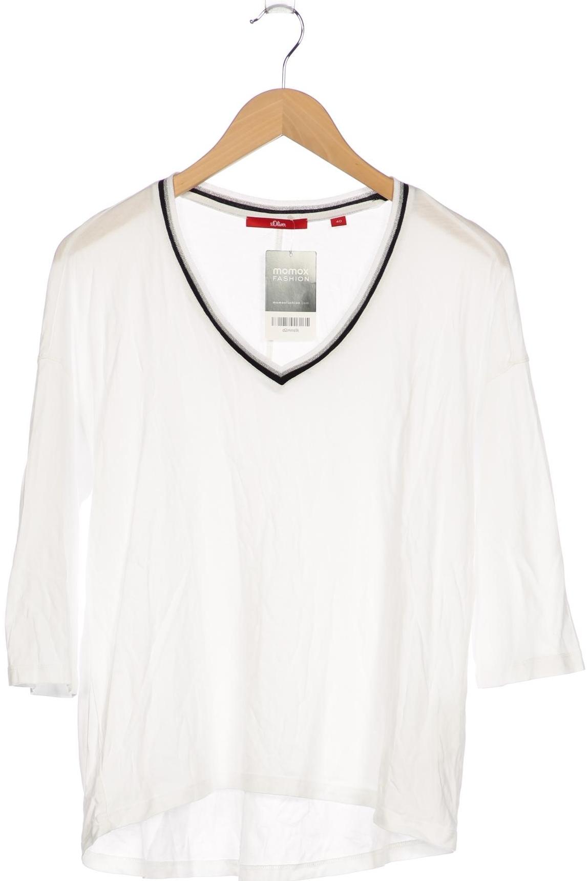 

s.Oliver Damen Langarmshirt, weiß, Gr. 40