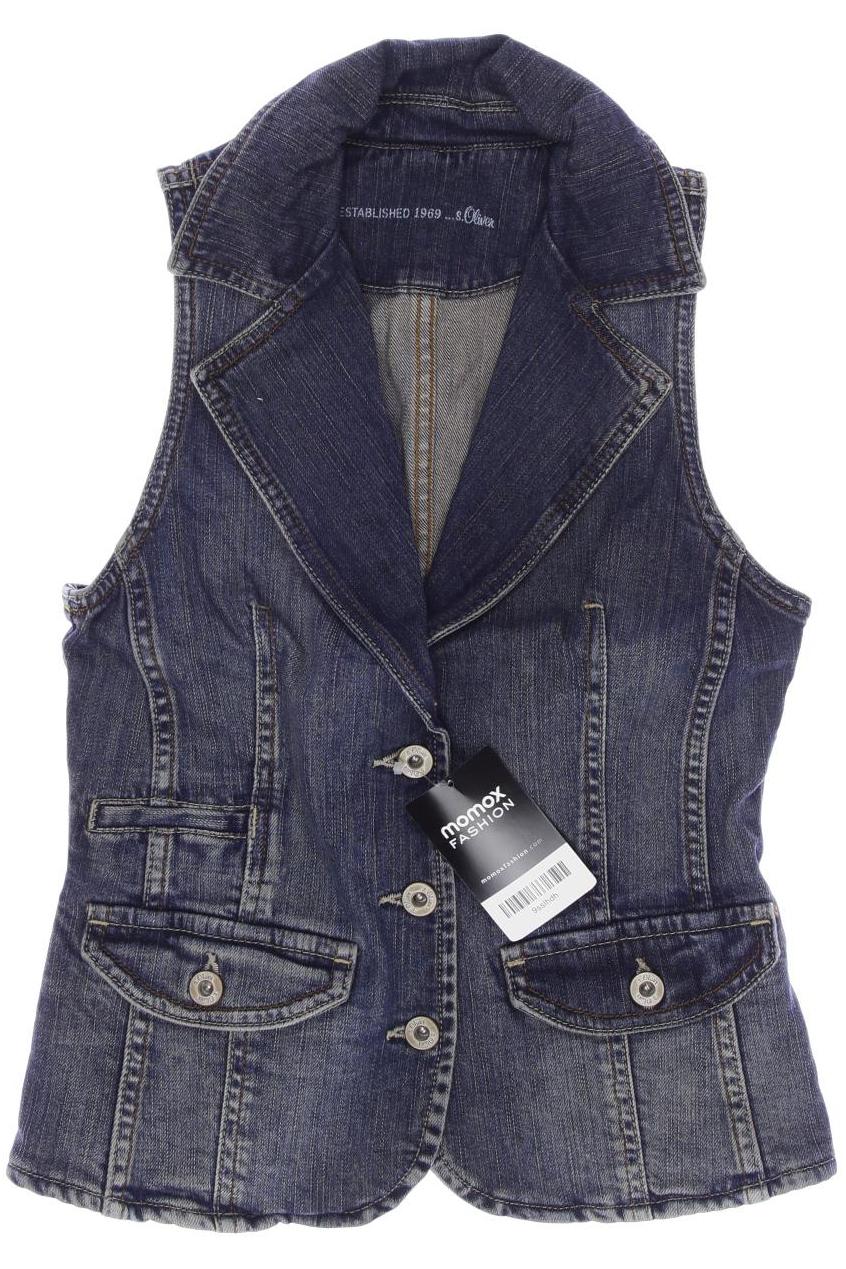 

s.Oliver Damen Weste, blau