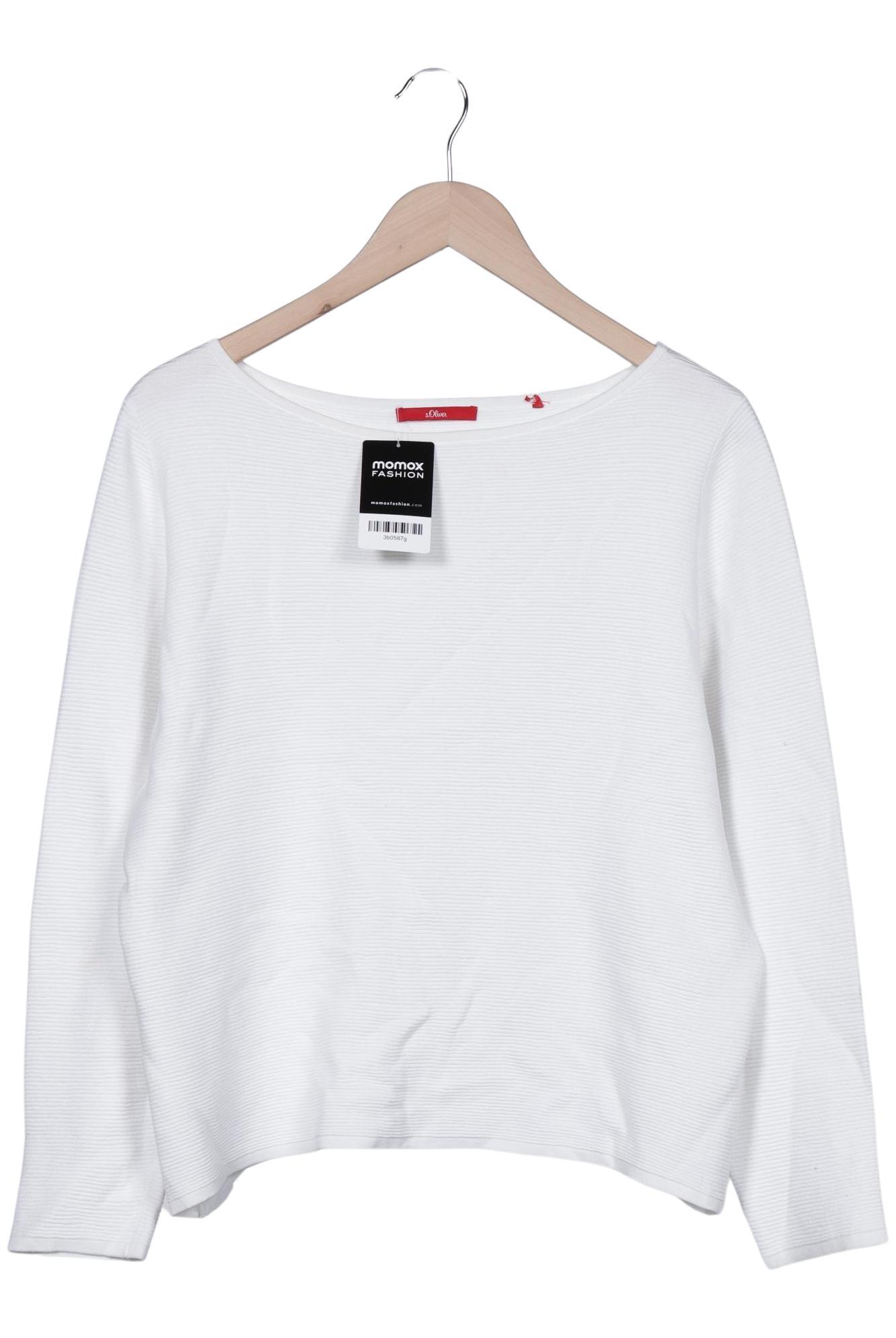 

s.Oliver Damen Pullover, weiß, Gr. 44