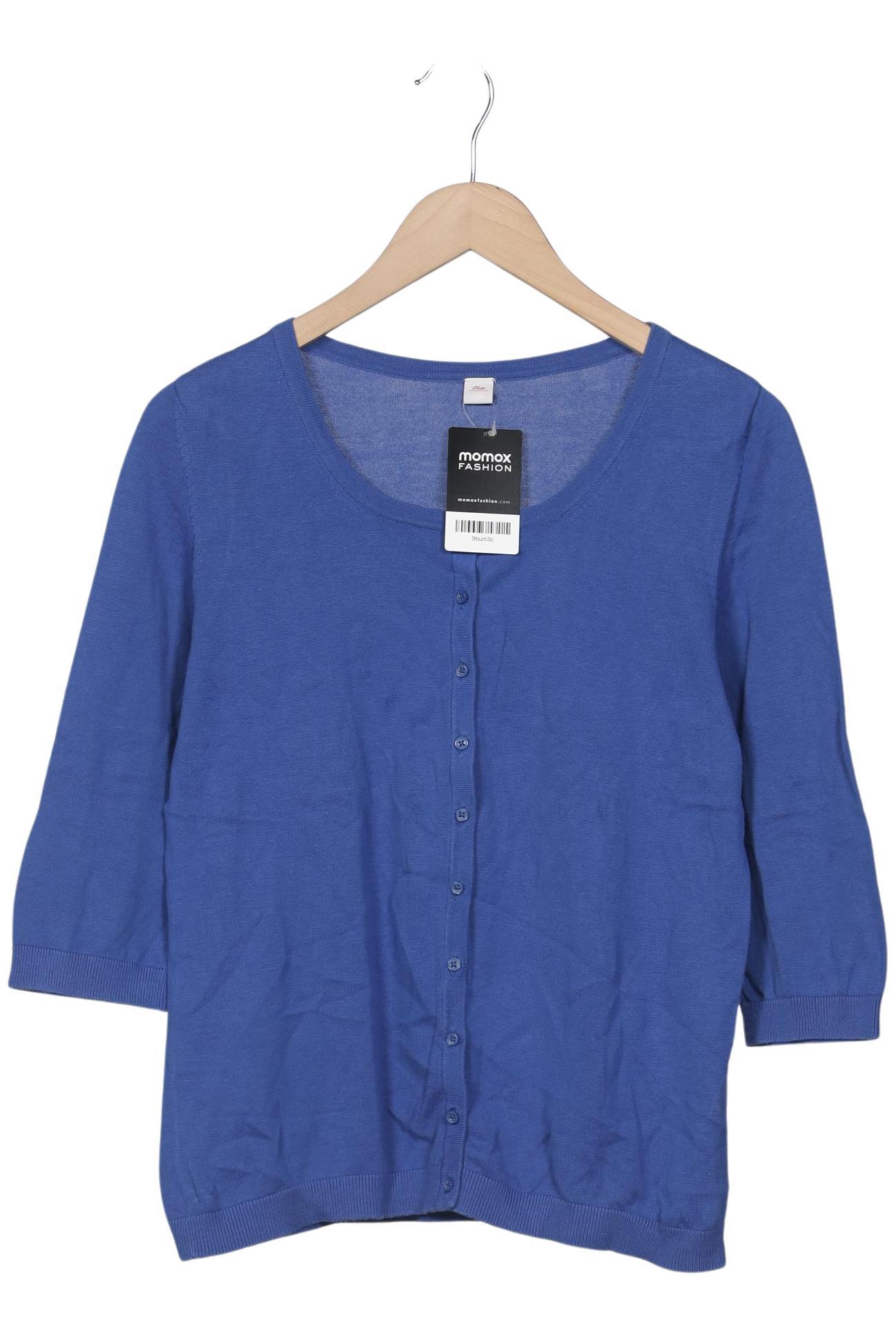 

s.Oliver Damen Strickjacke, blau, Gr. 40