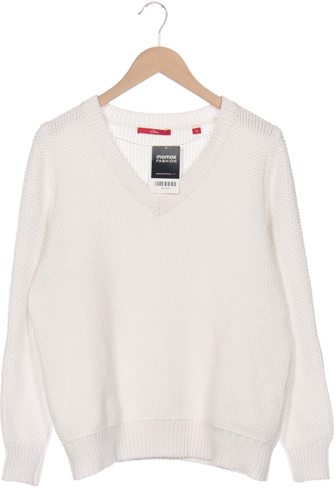 

s.Oliver Damen Pullover, weiß, Gr. 42