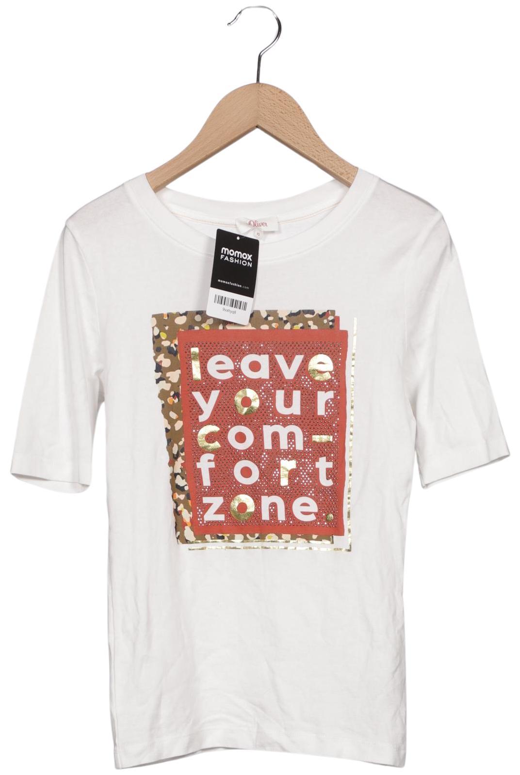 

s.Oliver Damen T-Shirt, weiß, Gr. 34
