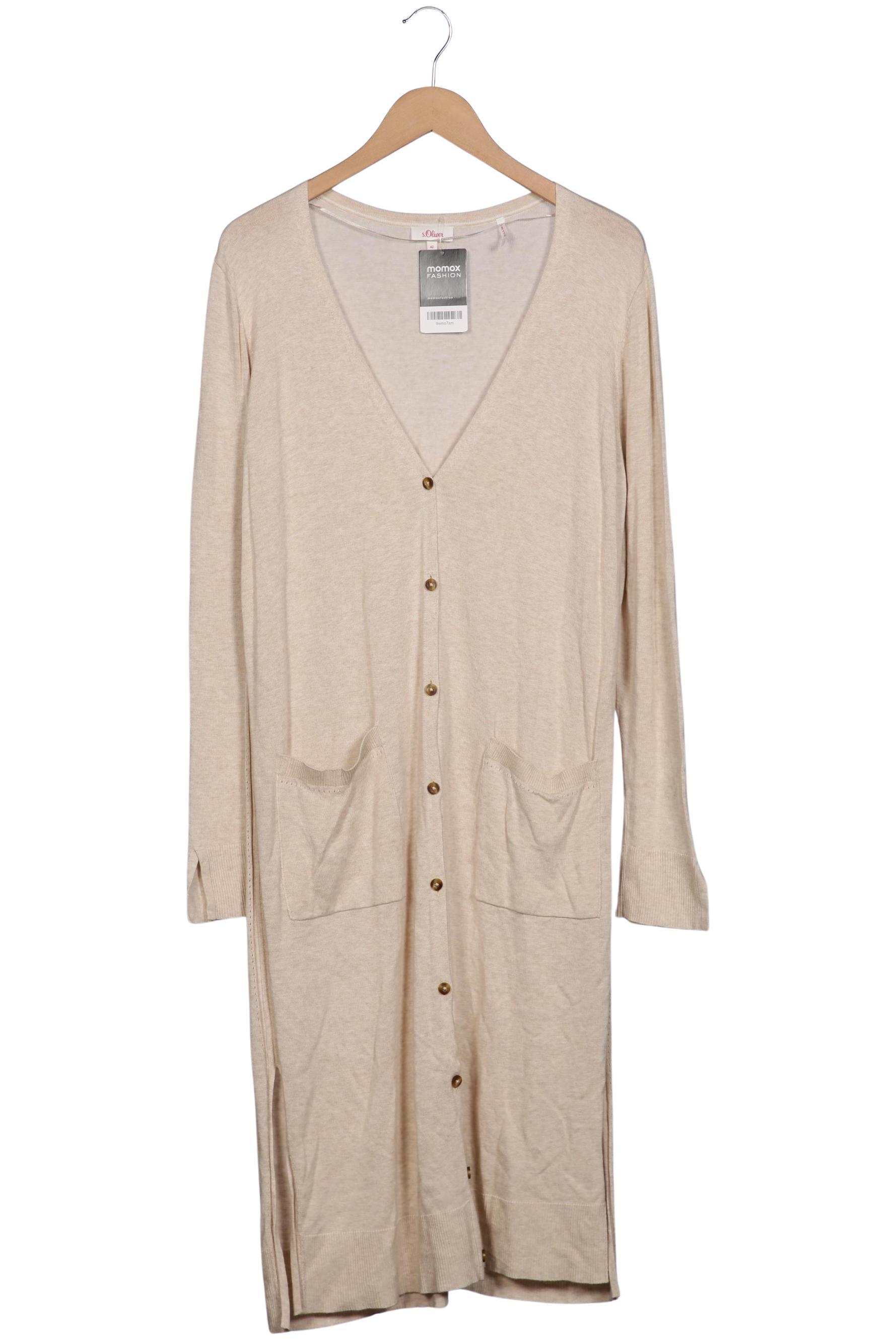 

s.Oliver Damen Strickjacke, beige, Gr. 42