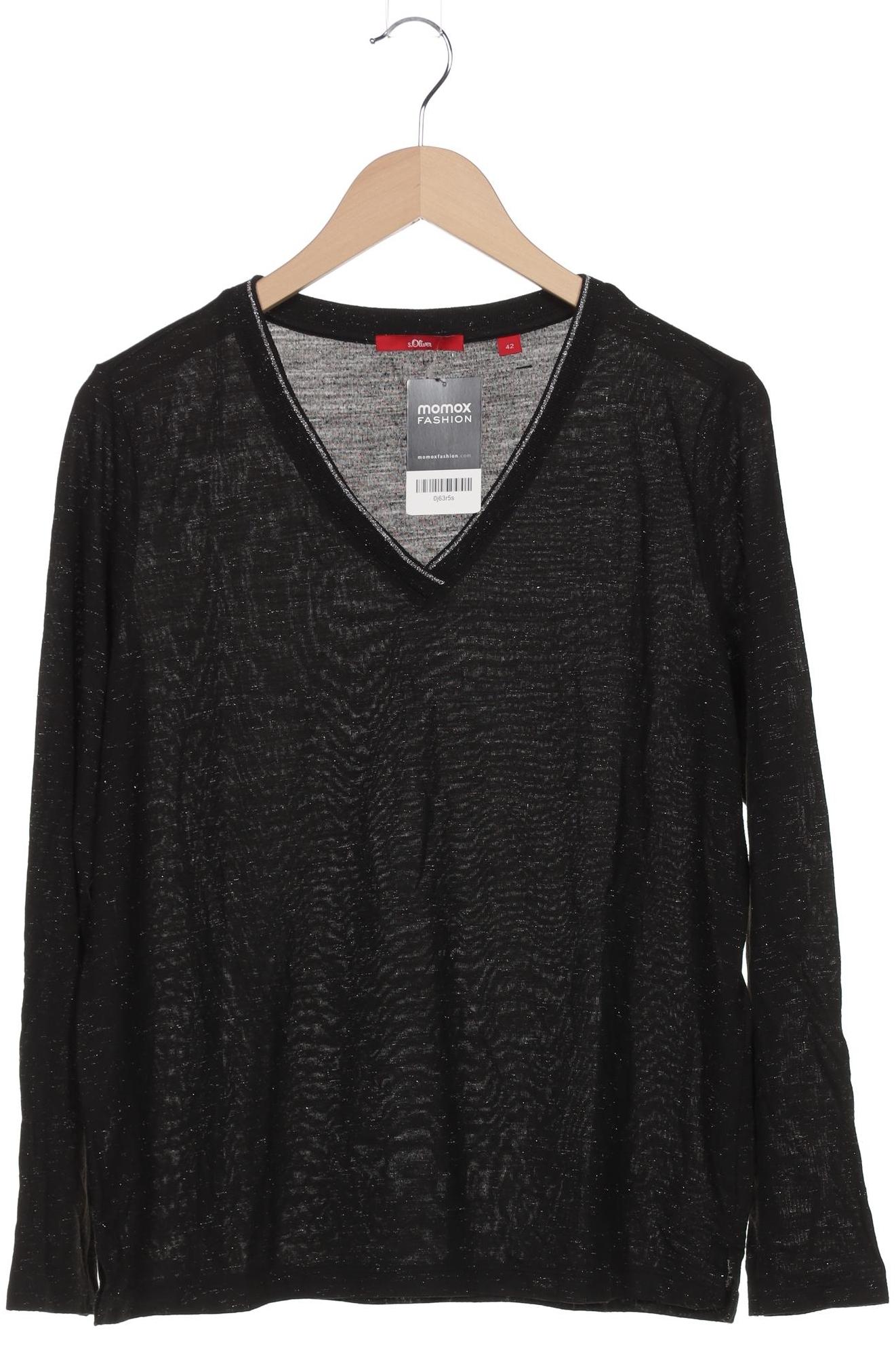 

s.Oliver Damen Langarmshirt, schwarz, Gr. 42