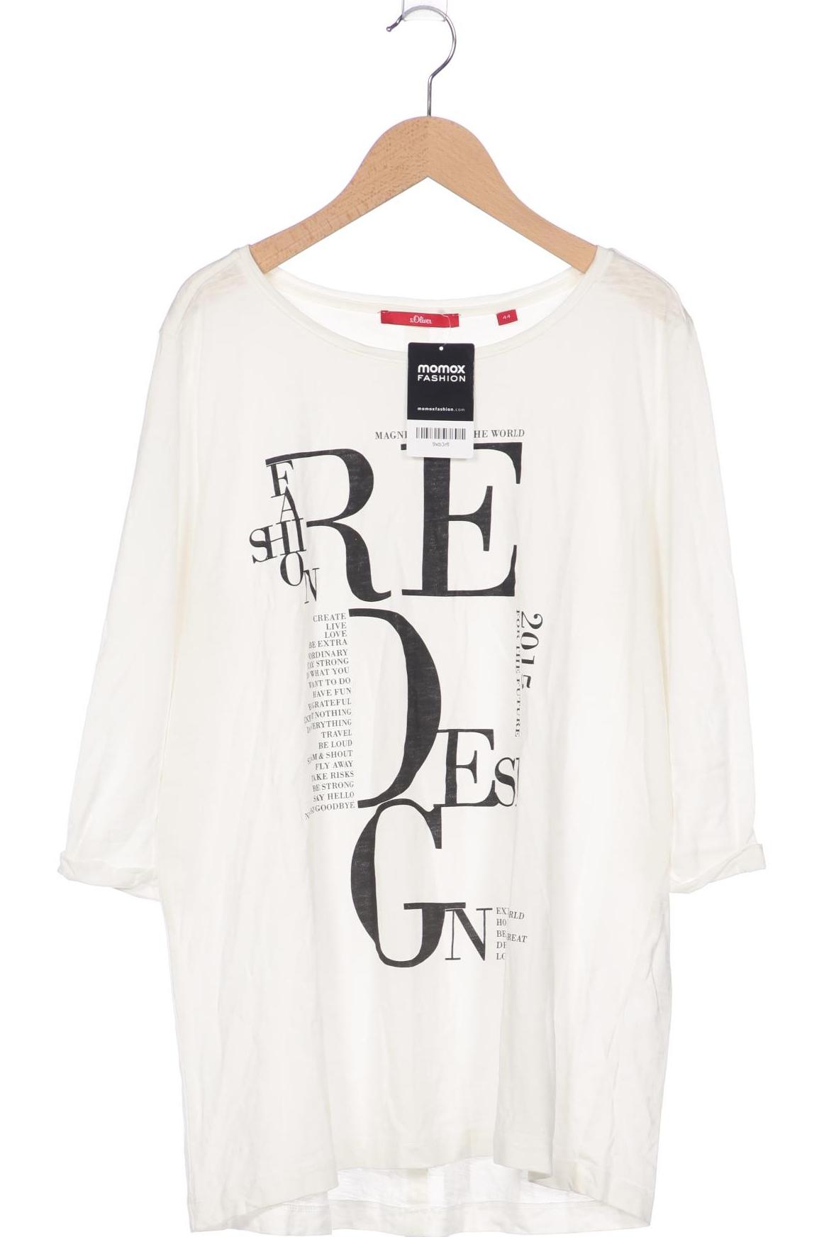 

s.Oliver Damen Langarmshirt, weiß, Gr. 44