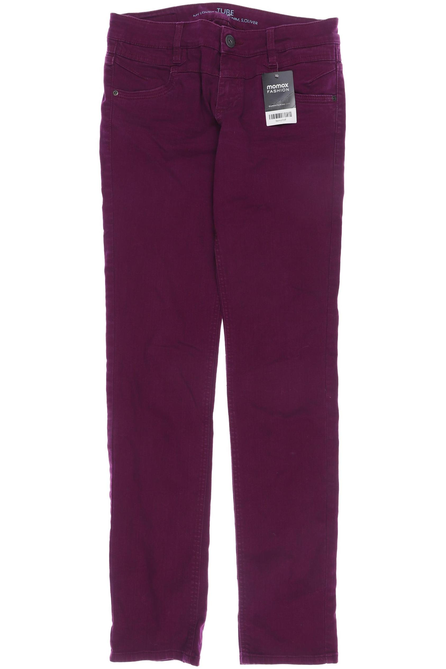 

s.Oliver Damen Jeans, bordeaux