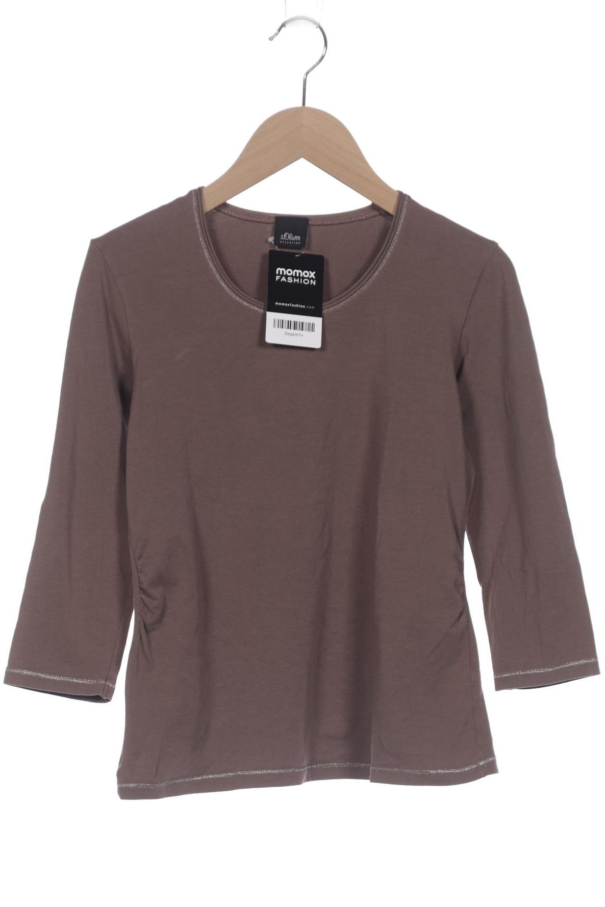 

s.Oliver Damen Langarmshirt, braun, Gr. 36