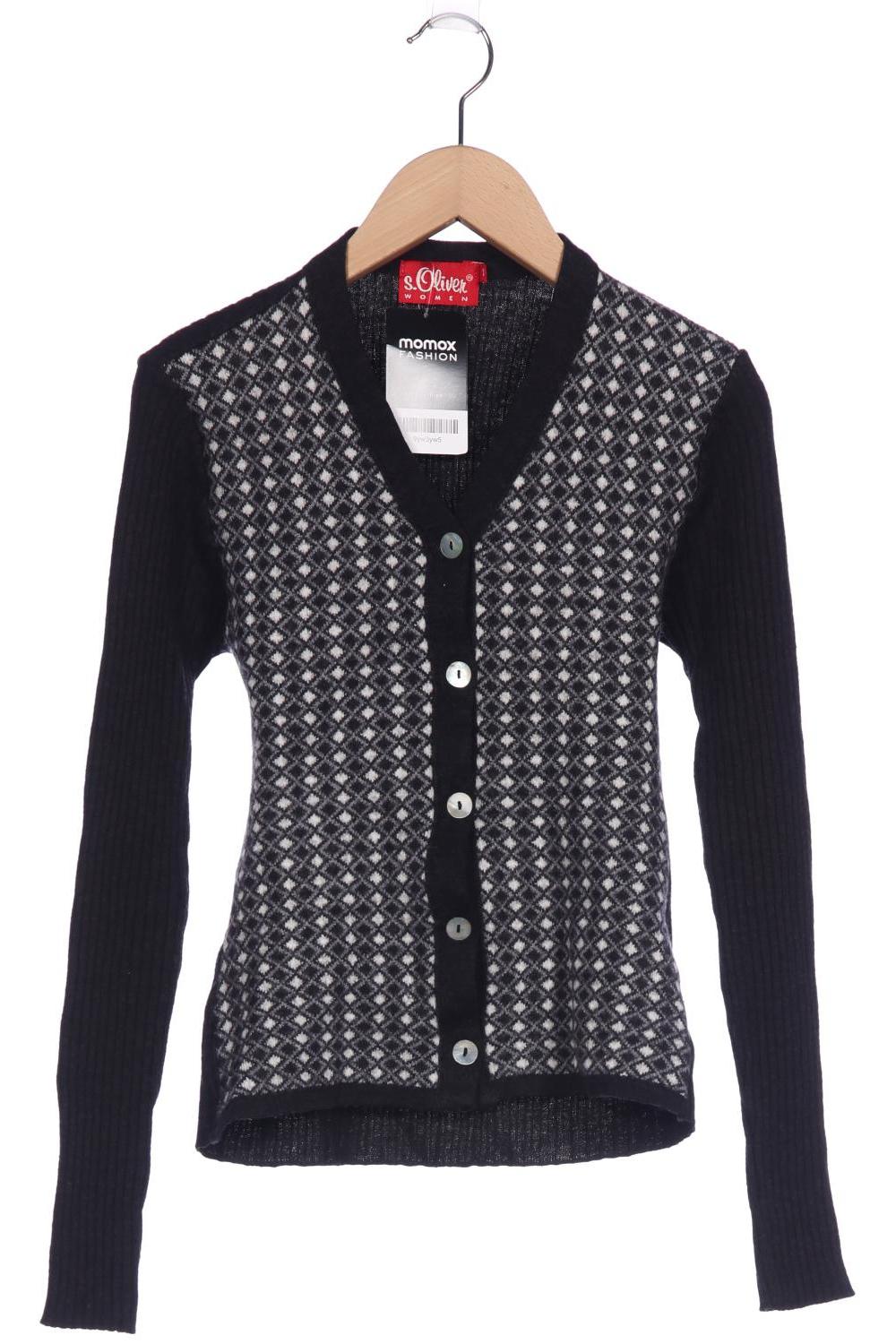 

s.Oliver Damen Strickjacke, schwarz