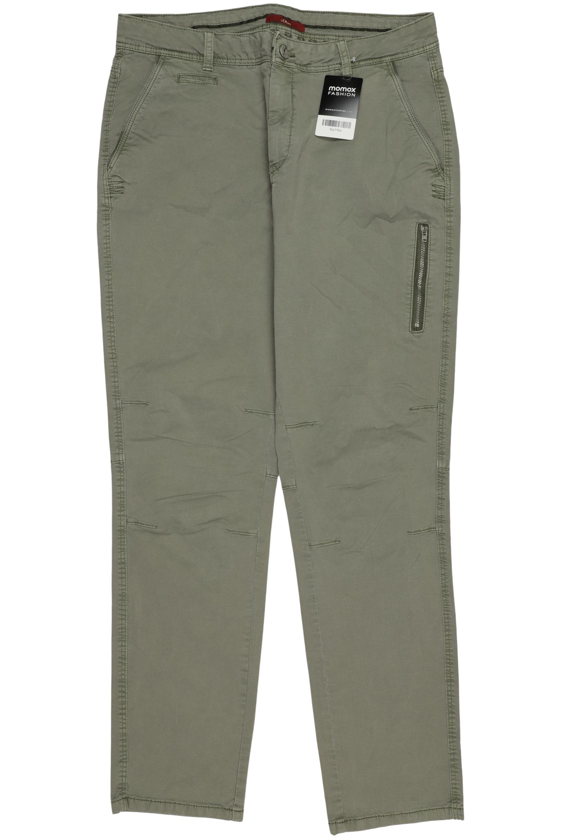 

s.Oliver Damen Stoffhose, grün, Gr. 34