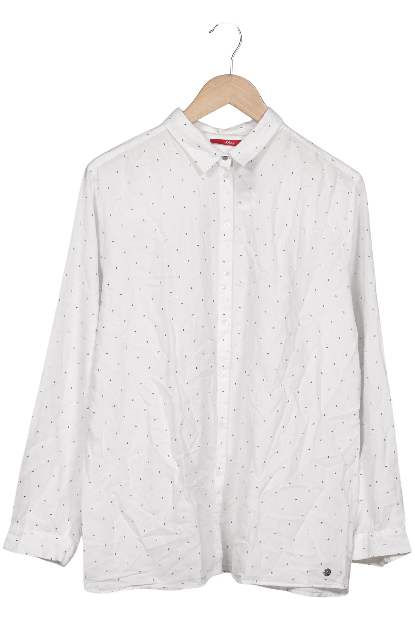 

s.Oliver Damen Bluse, weiß, Gr. 46