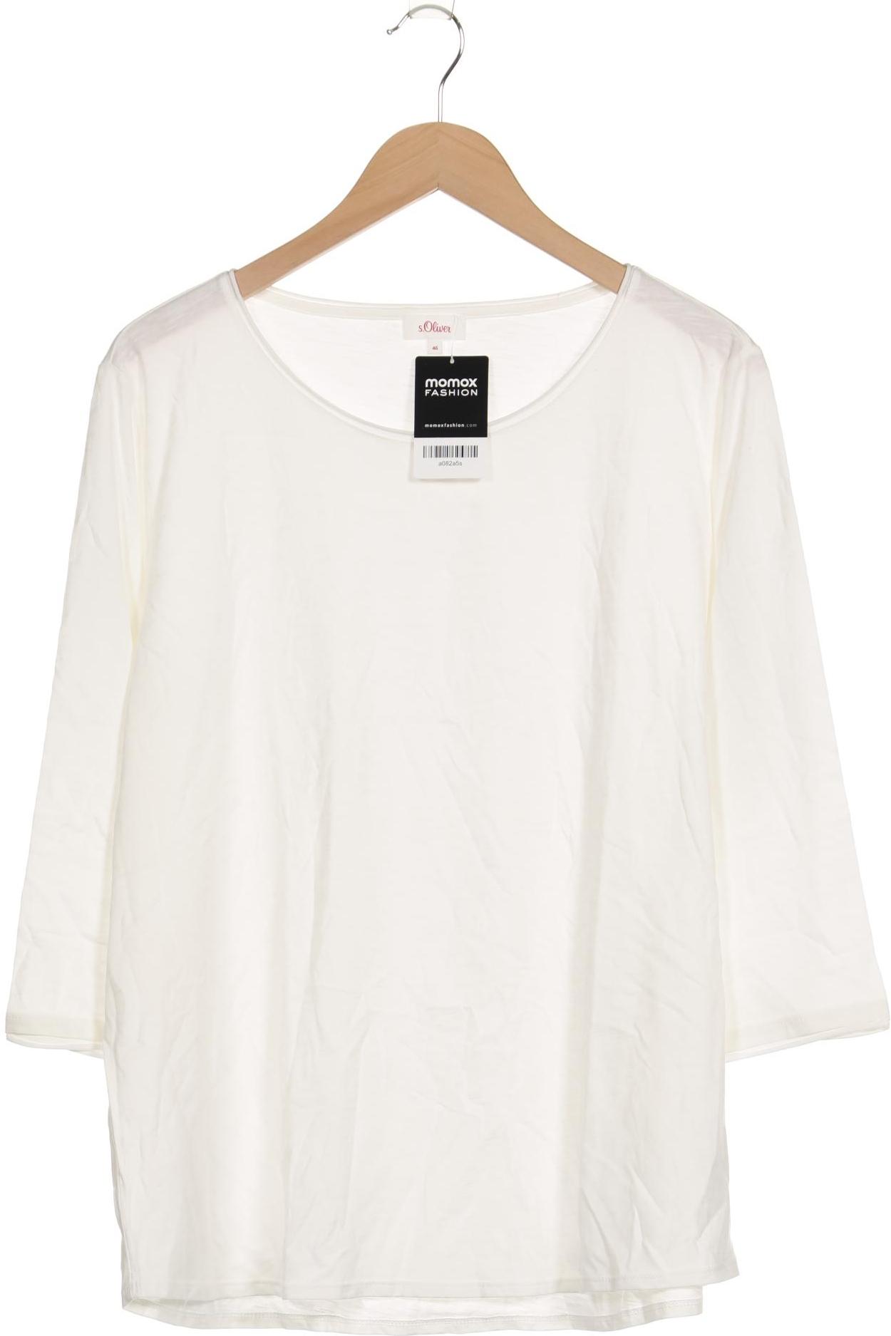 

s.Oliver Damen Langarmshirt, weiß, Gr. 46