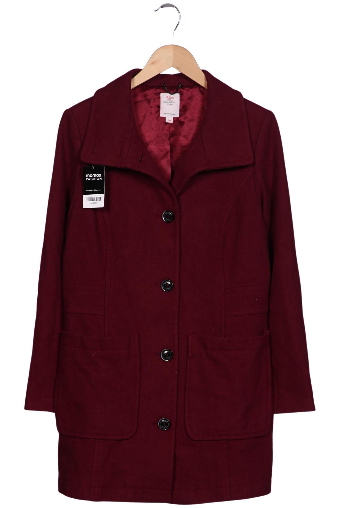 

s.Oliver Damen Mantel, bordeaux, Gr. 40