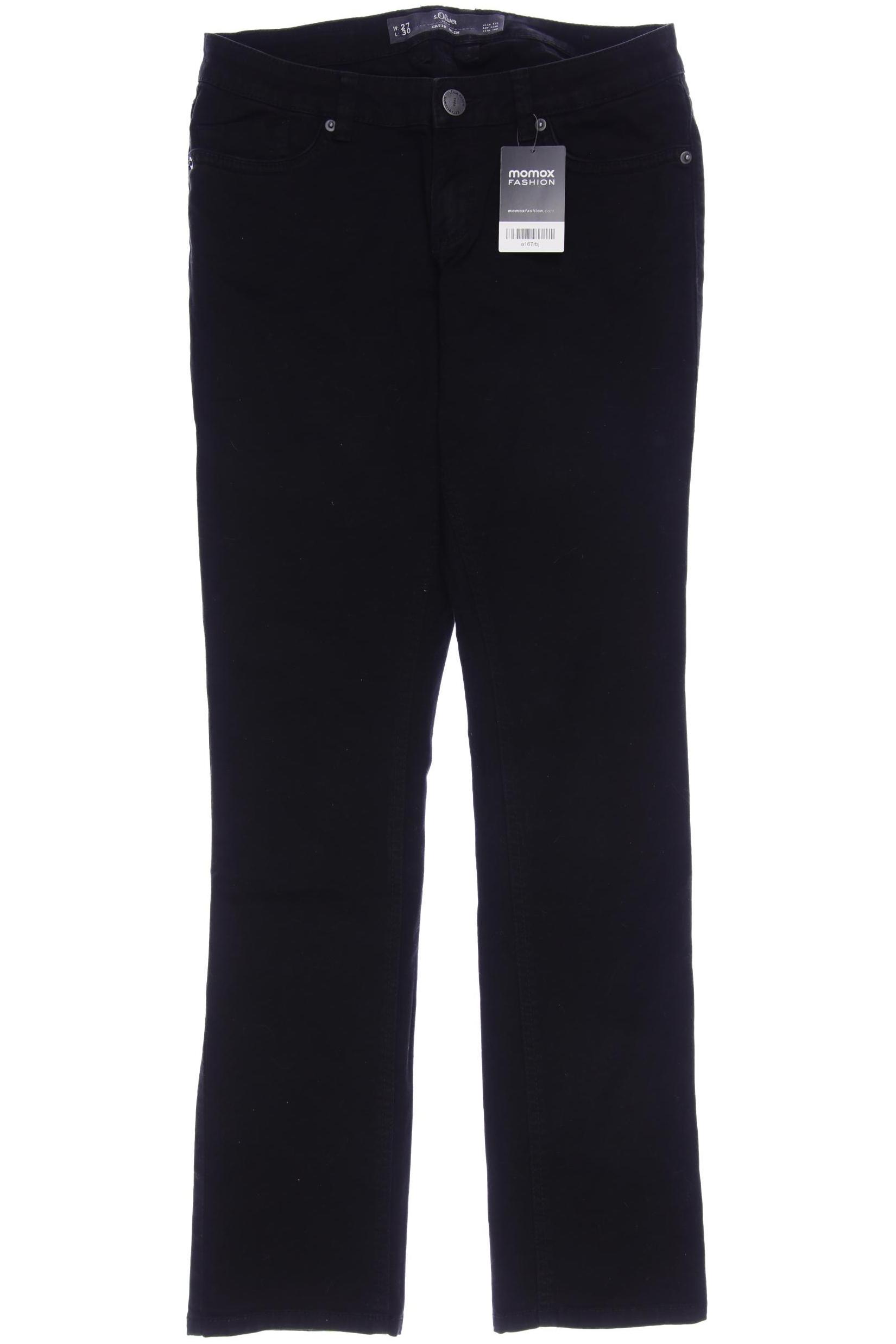 

s.Oliver Damen Jeans, schwarz