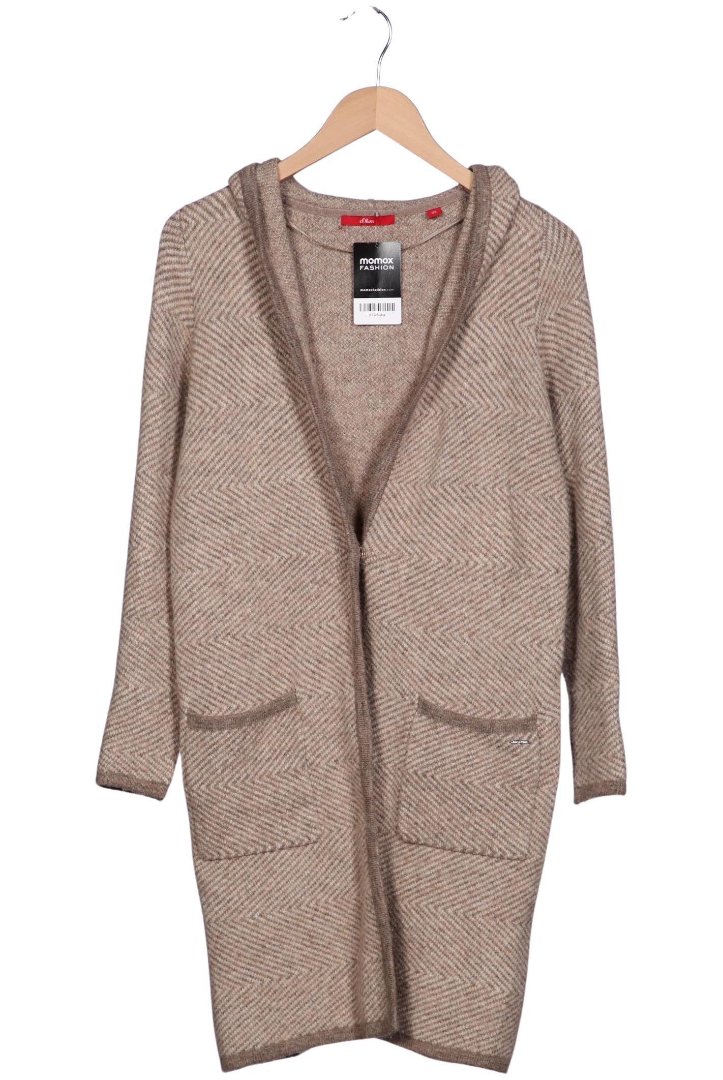 

s.Oliver Damen Strickjacke, beige, Gr. 32