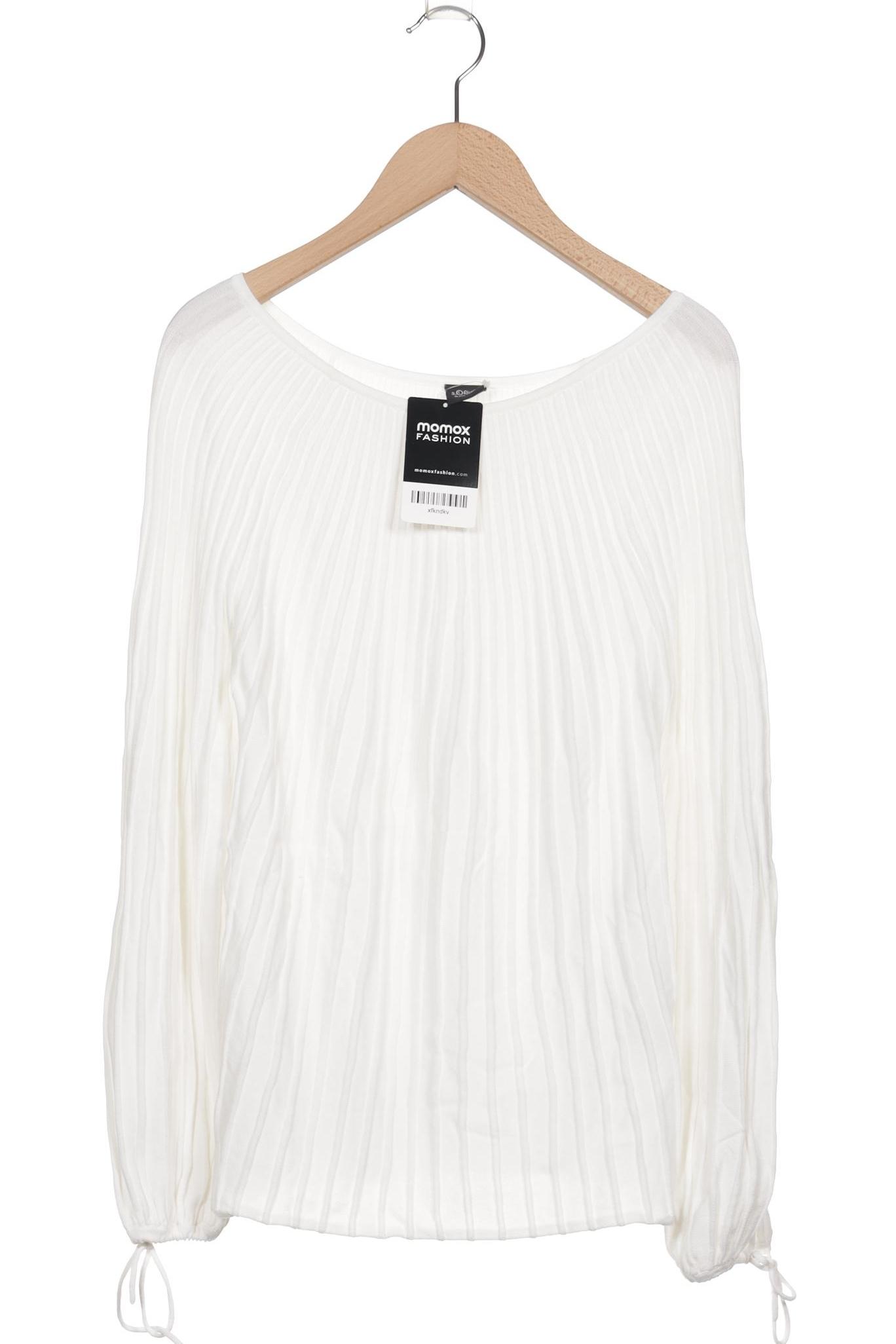 

s.Oliver Damen Langarmshirt, weiß, Gr. 36