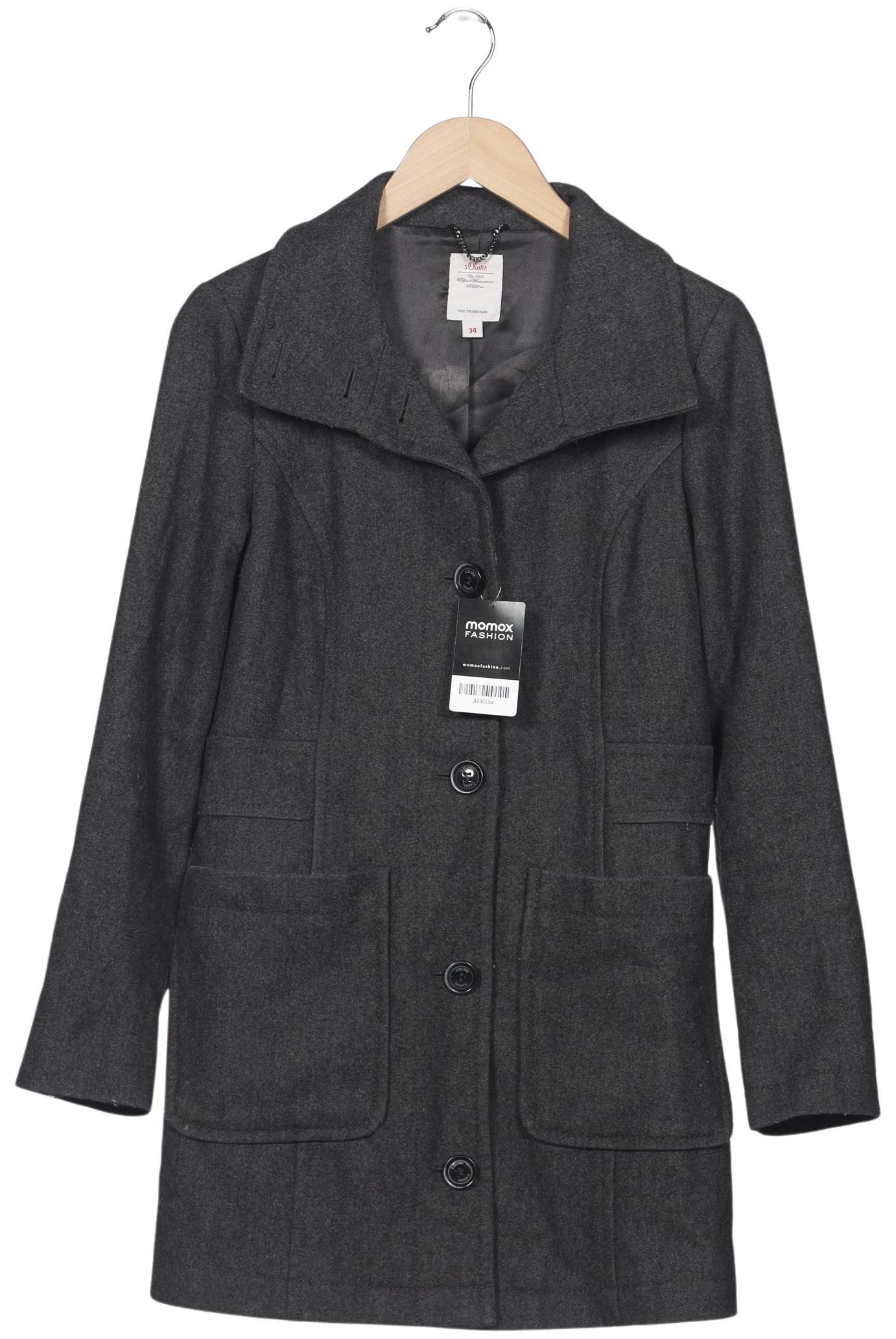 

s.Oliver Damen Mantel, grau, Gr. 34