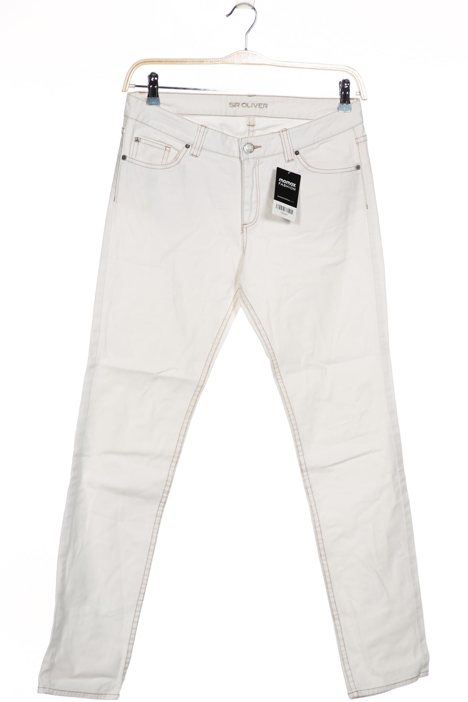

s.Oliver Damen Jeans, weiß