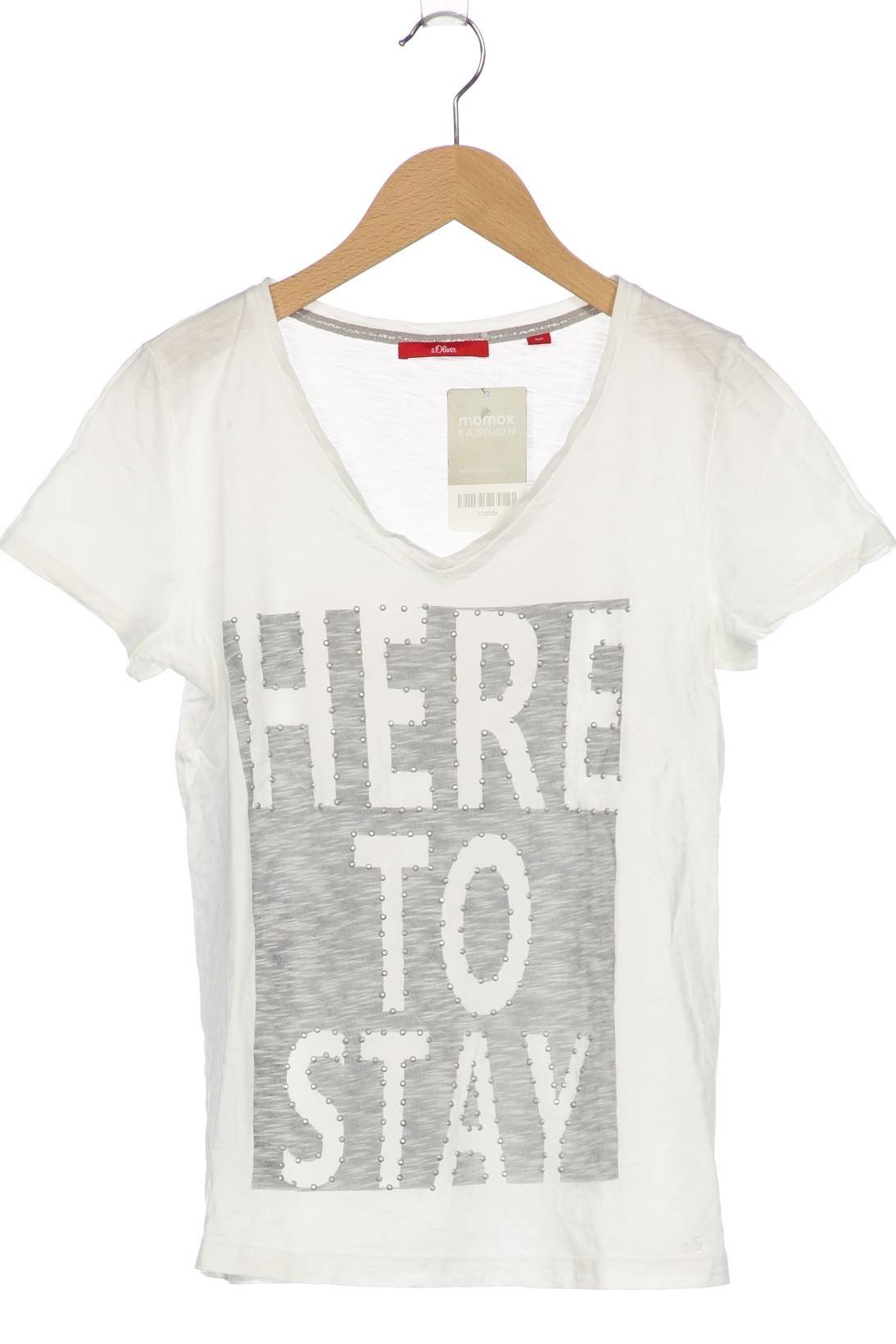 

s.Oliver Damen T-Shirt, weiß, Gr. 36