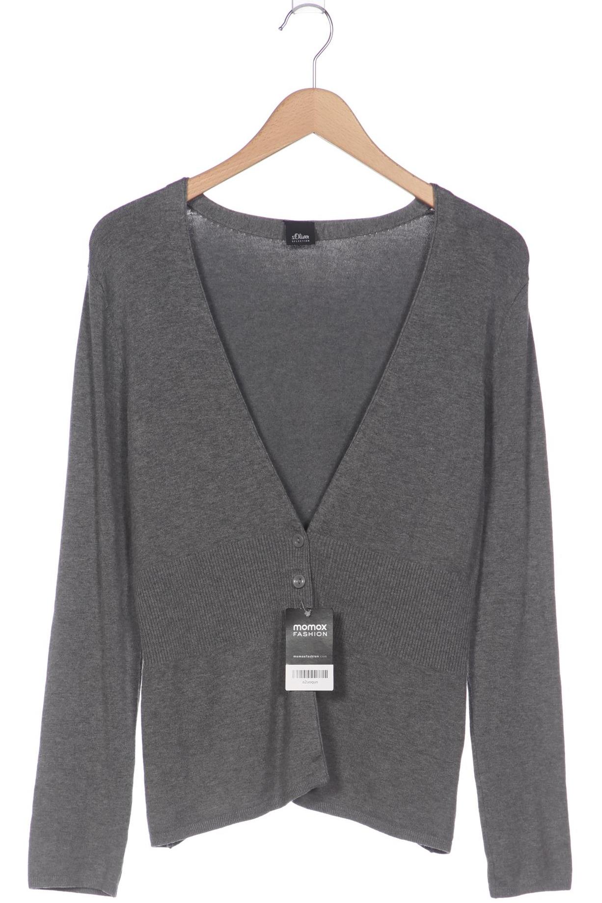 

s.Oliver Damen Strickjacke, grau, Gr. 42