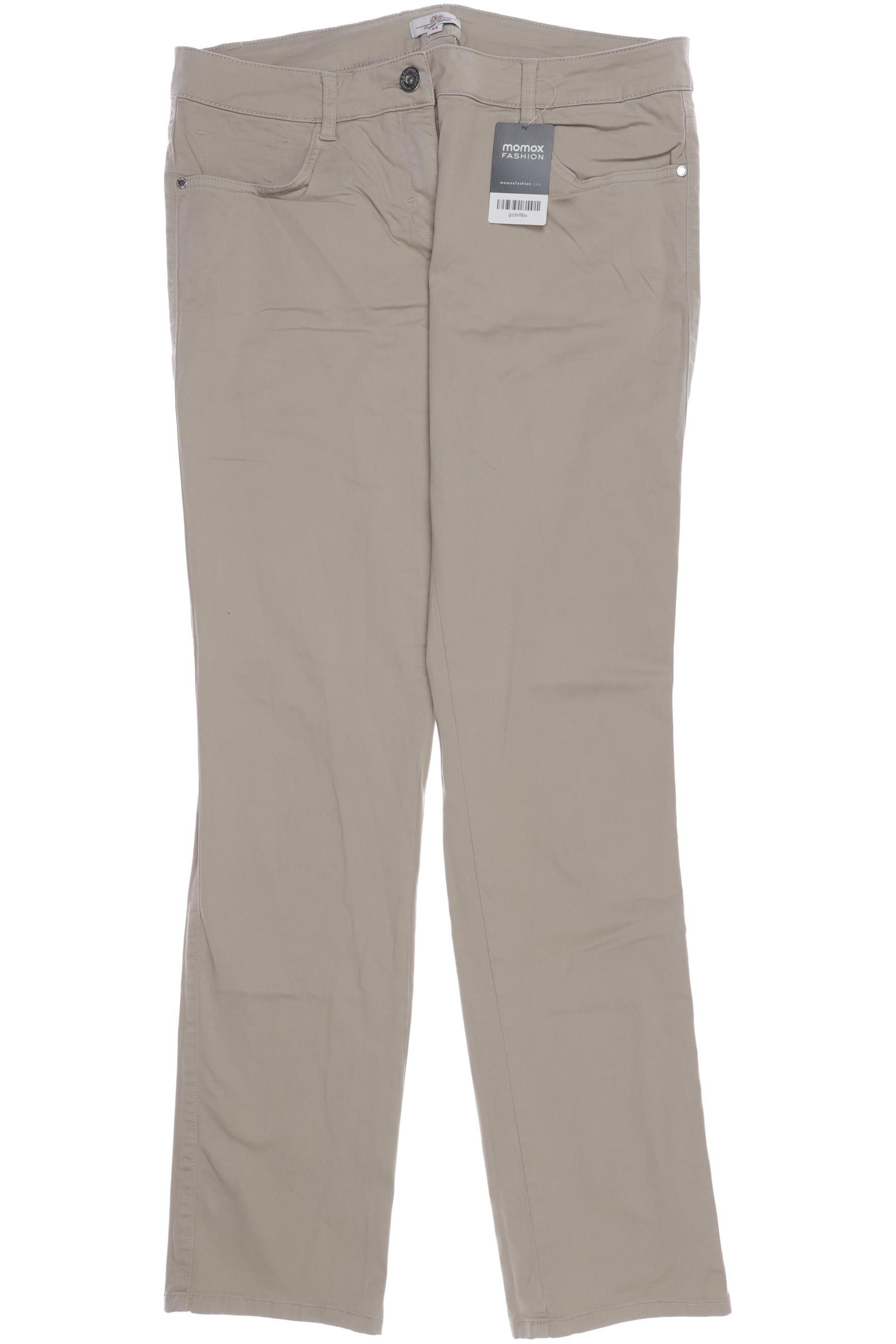 

s.Oliver Damen Stoffhose, beige, Gr. 44