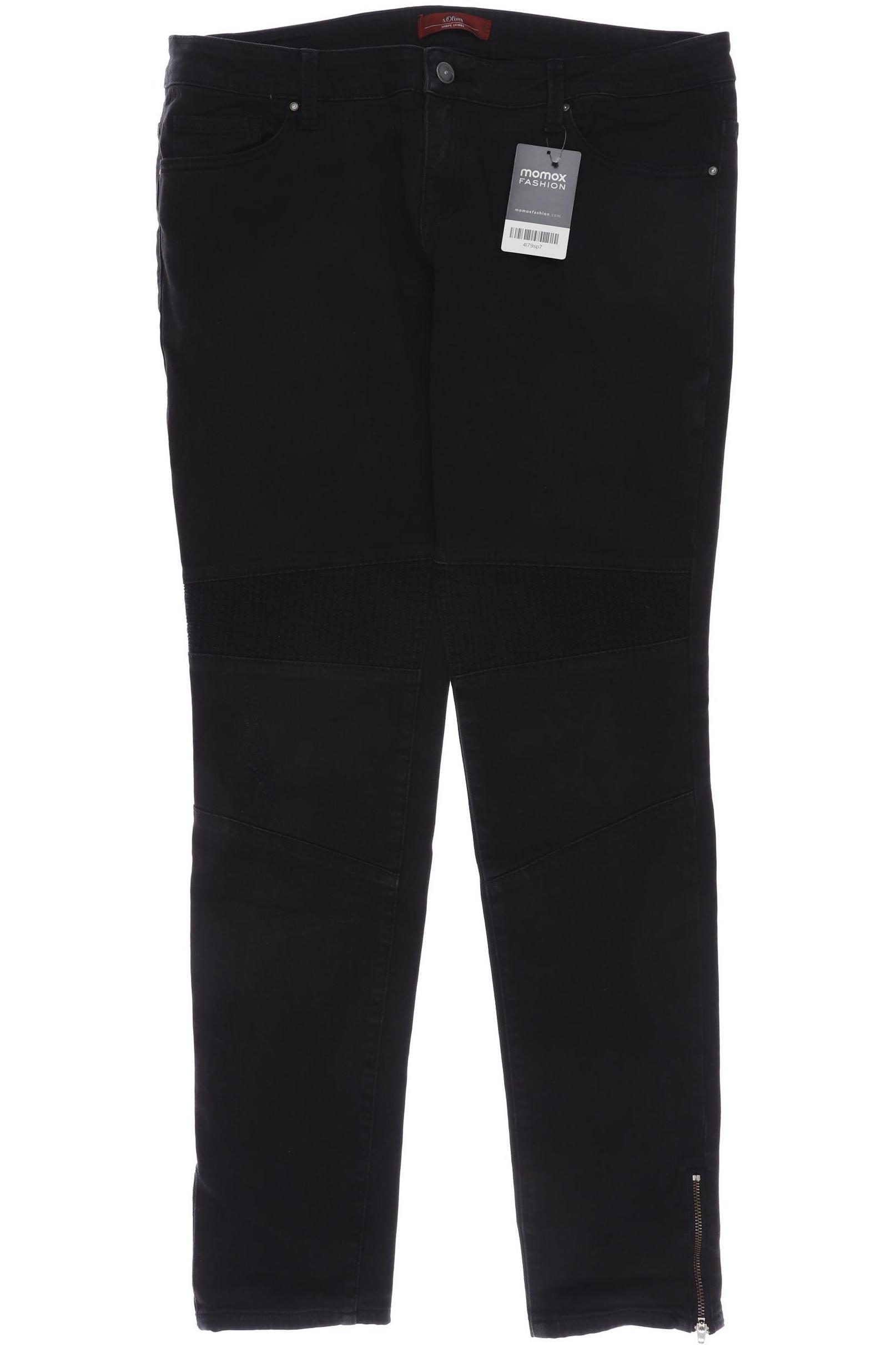 

s.Oliver Damen Jeans, schwarz