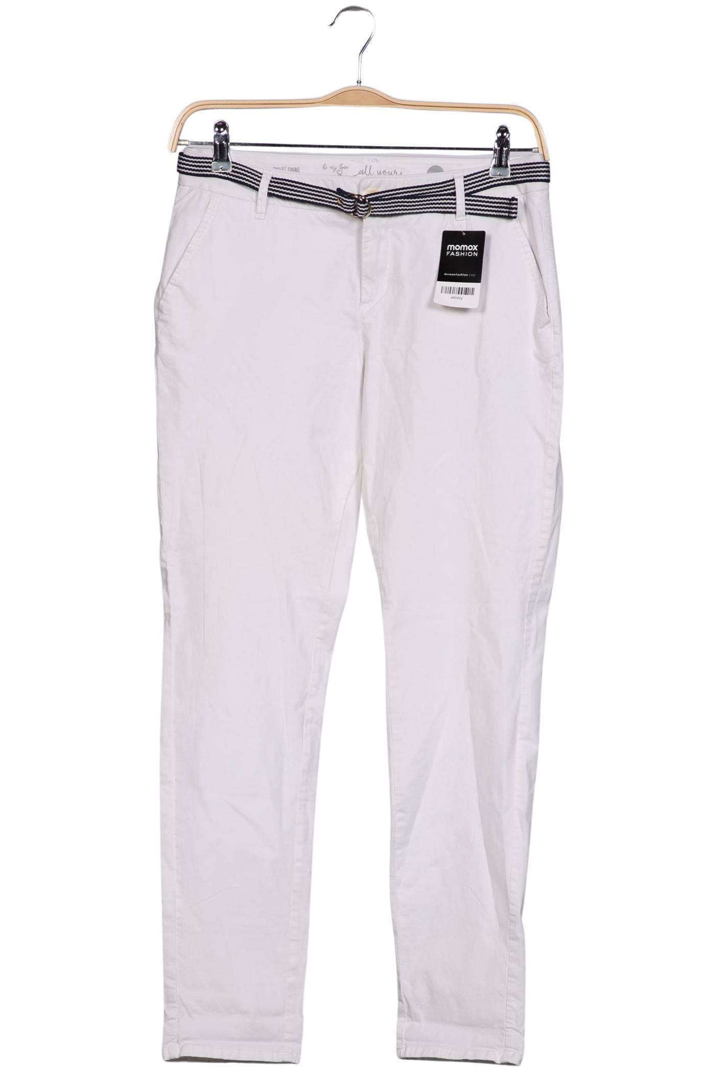 

s.Oliver Damen Stoffhose, weiß, Gr. 36