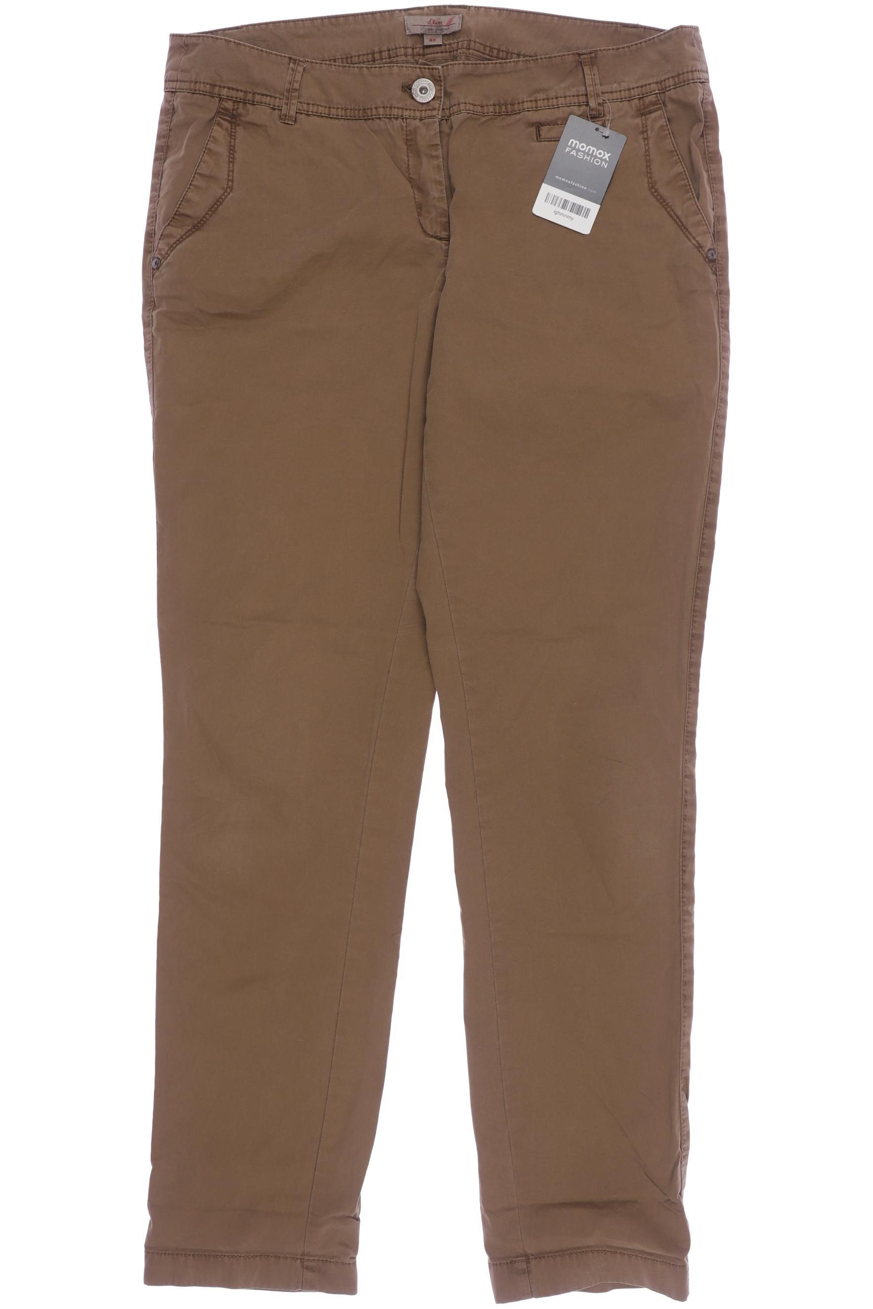 

s.Oliver Damen Stoffhose, braun, Gr. 40