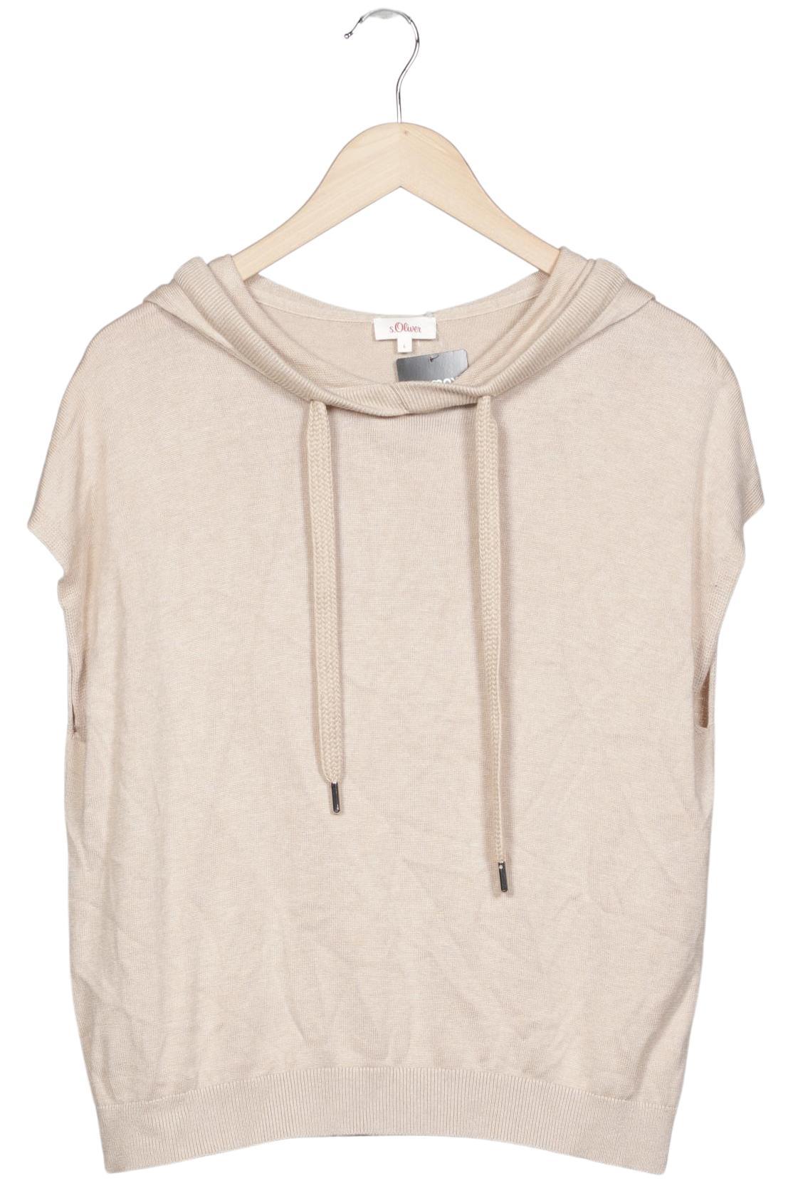 

s.Oliver Damen Kapuzenpullover, beige, Gr. 42