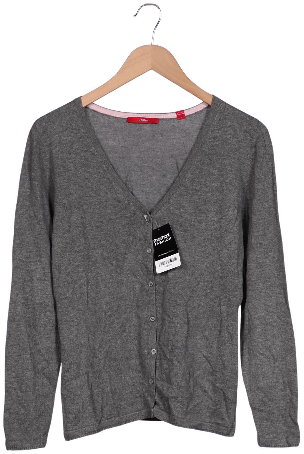 

s.Oliver Damen Strickjacke, grau, Gr. 40