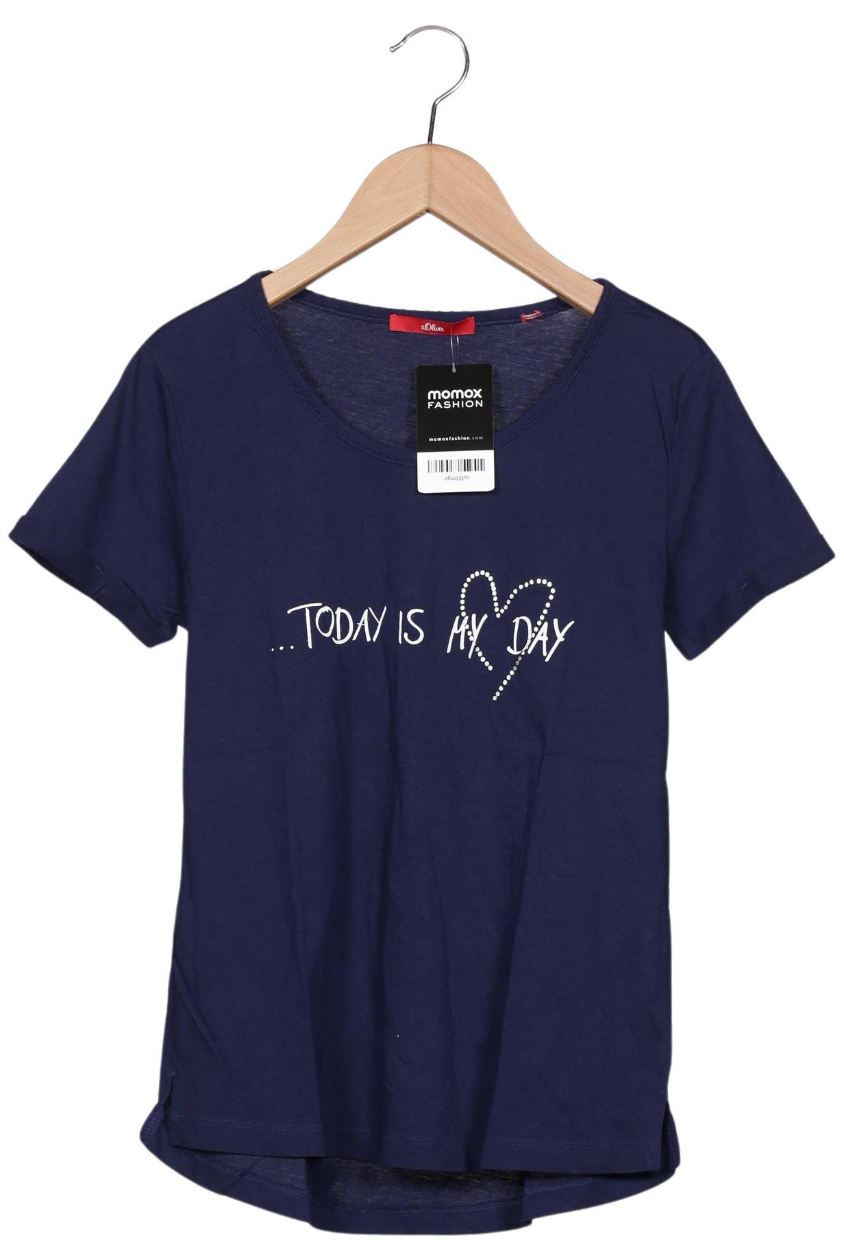 

s.Oliver Damen T-Shirt, marineblau, Gr. 34