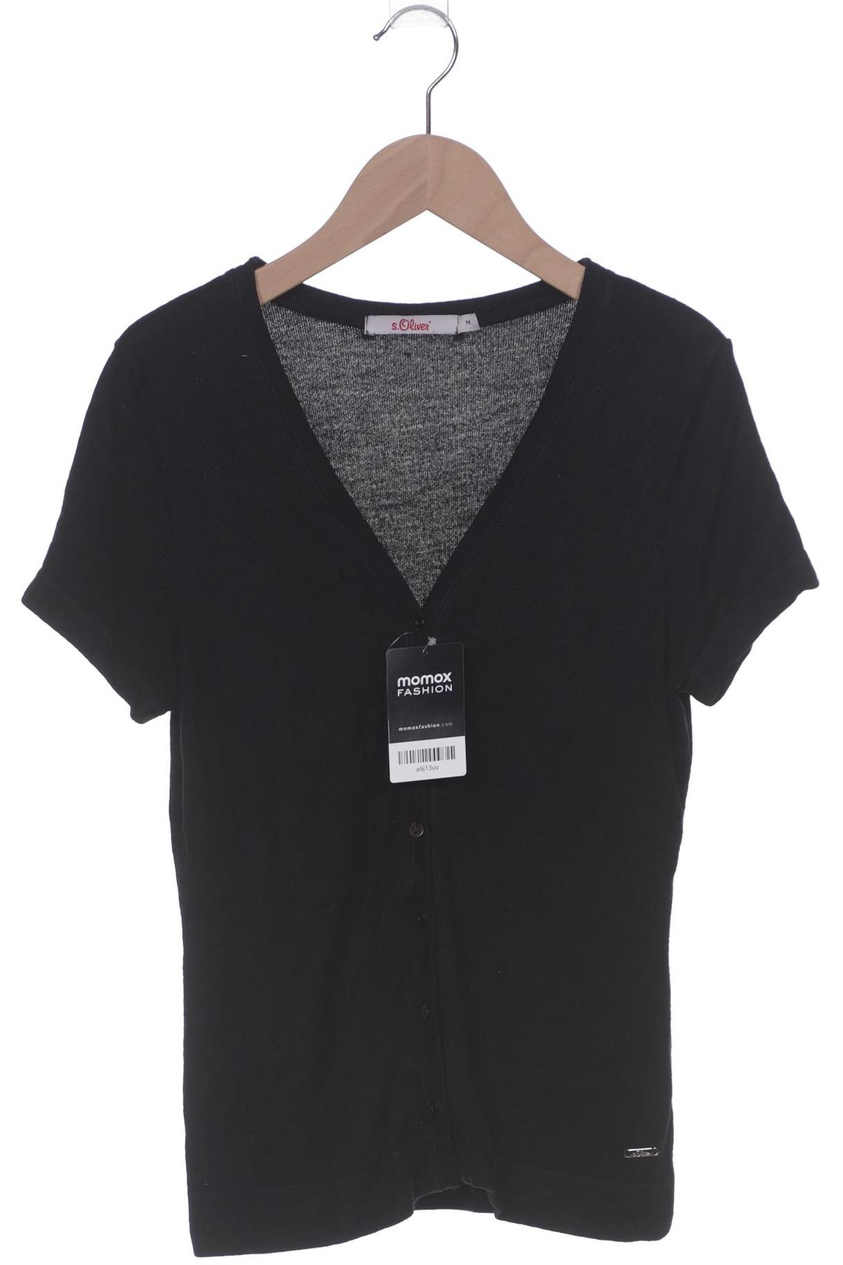 

s.Oliver Damen Strickjacke, schwarz, Gr. 38