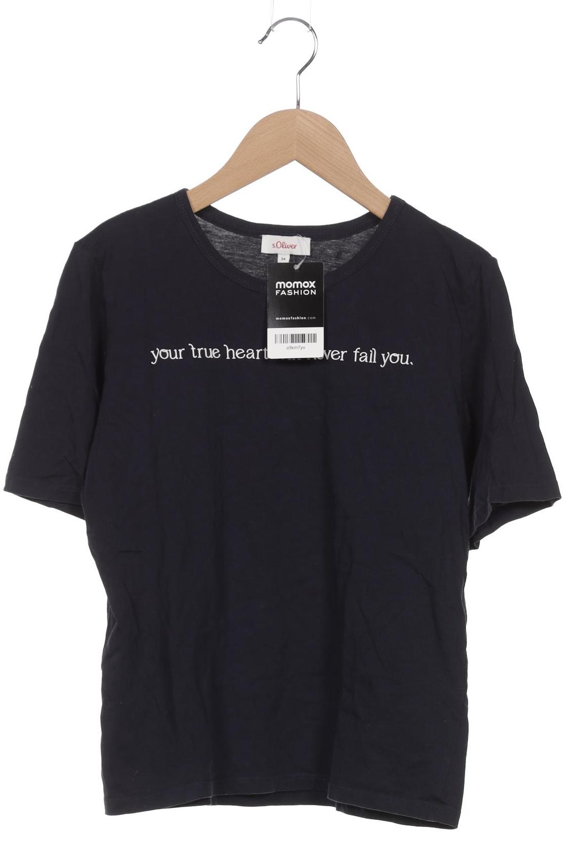 

s.Oliver Damen T-Shirt, marineblau, Gr. 34