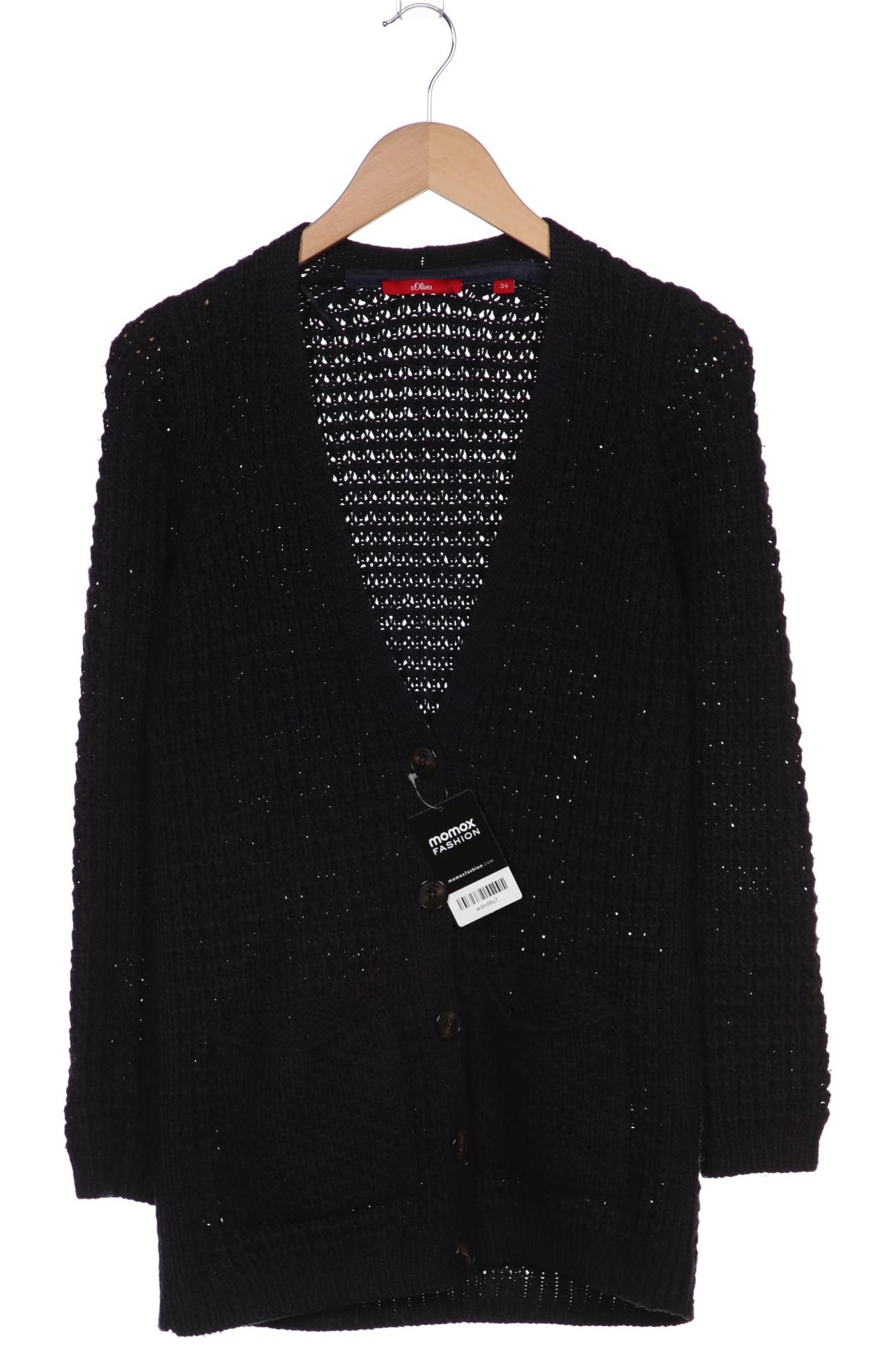 

s.Oliver Damen Strickjacke, marineblau, Gr. 34
