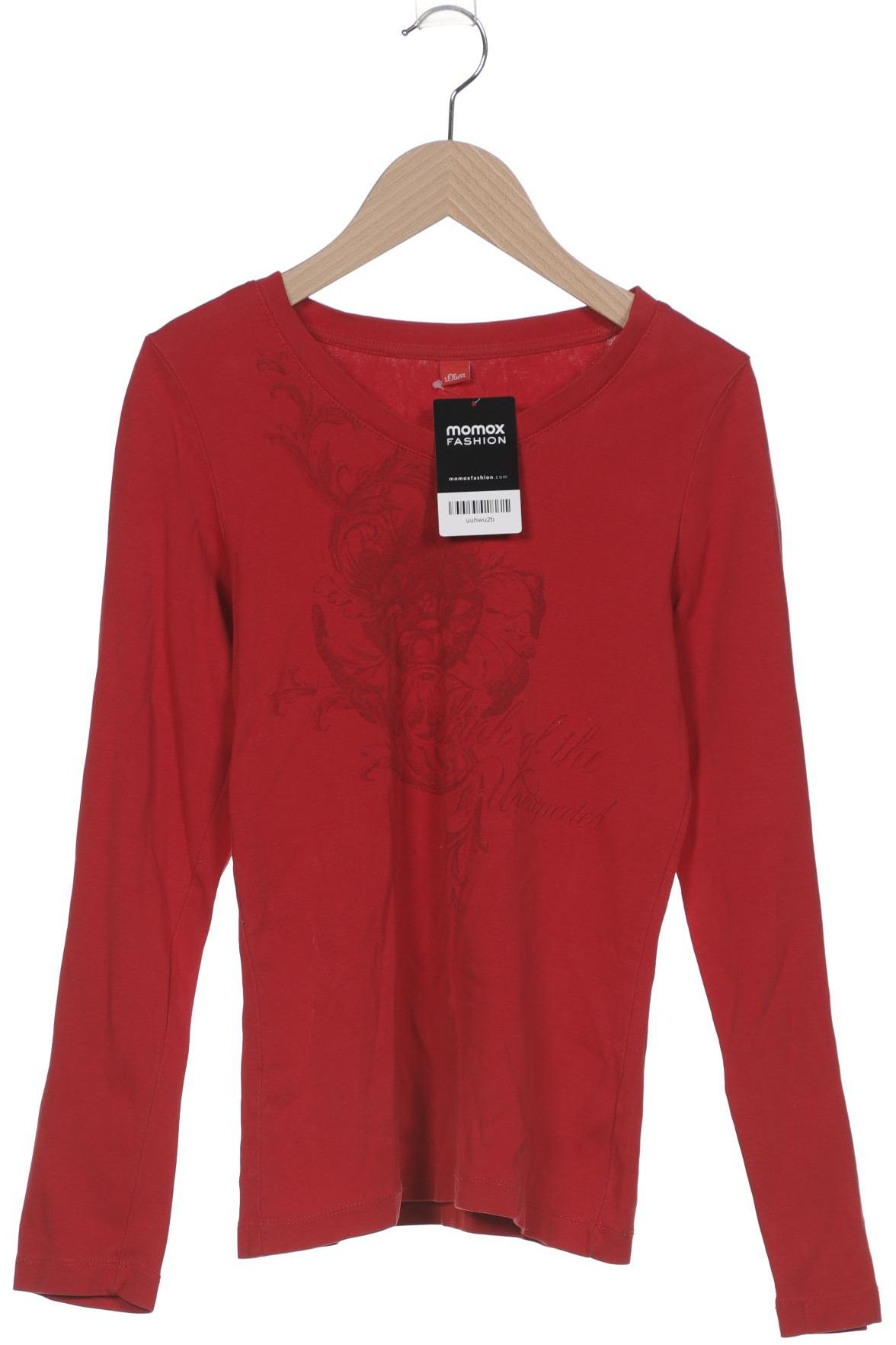 

s.Oliver Damen Langarmshirt, rot, Gr. 36
